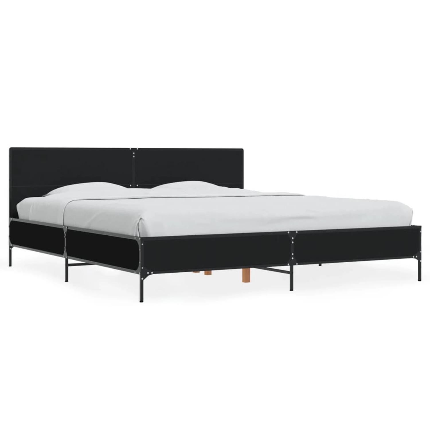 vidaXL Bettgestell Schwarz 180x200 cm Holzwerkstoff und Metall2009767 vidaXL Bettgestell Schwarz 180x200 cm Holzwerkstoff und Metall2009767 von VIDAXL