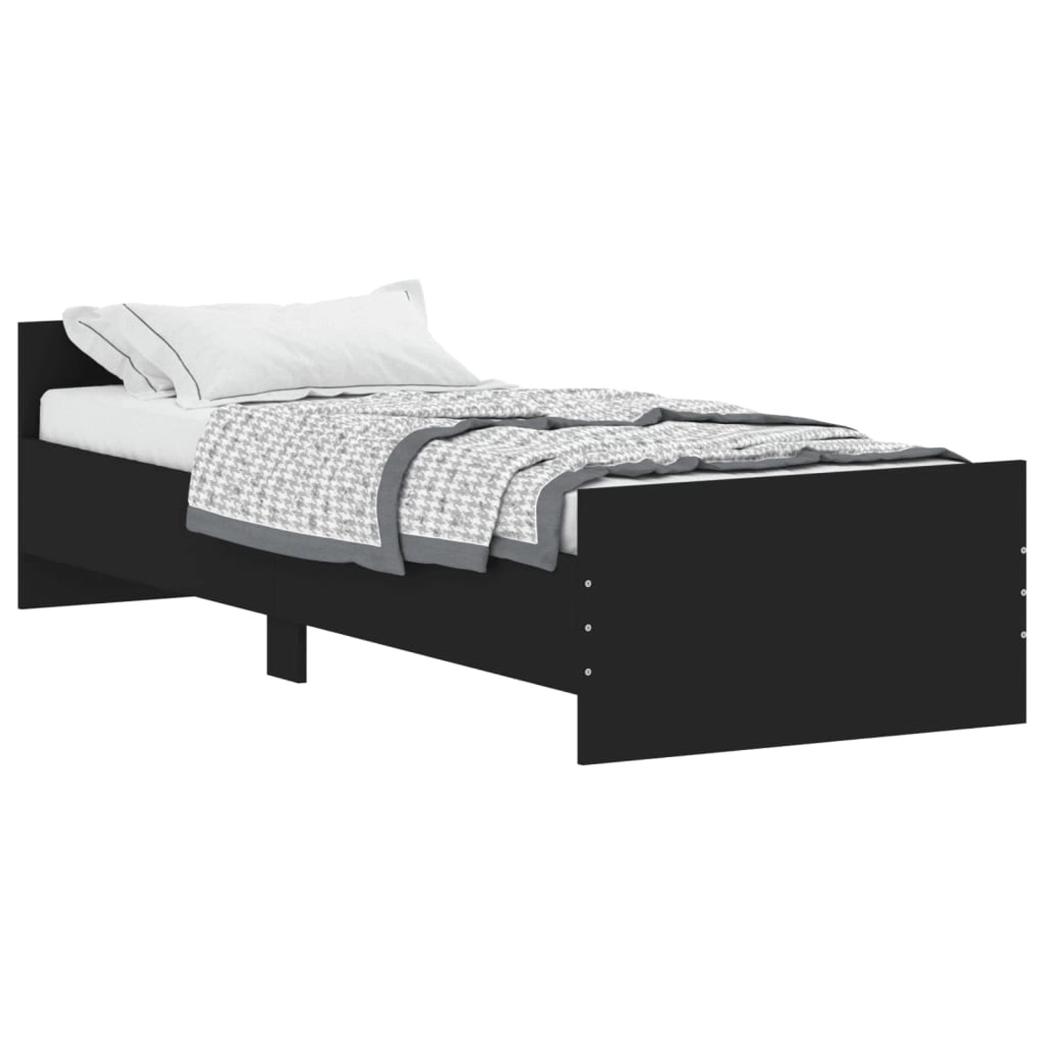 vidaXL Bettgestell Schwarz 75x190 cm Holzwerkstoff Modell 11908454 vidaXL Bettgestell Schwarz 75x190 cm Holzwerkstoff Modell 11908454 von VIDAXL
