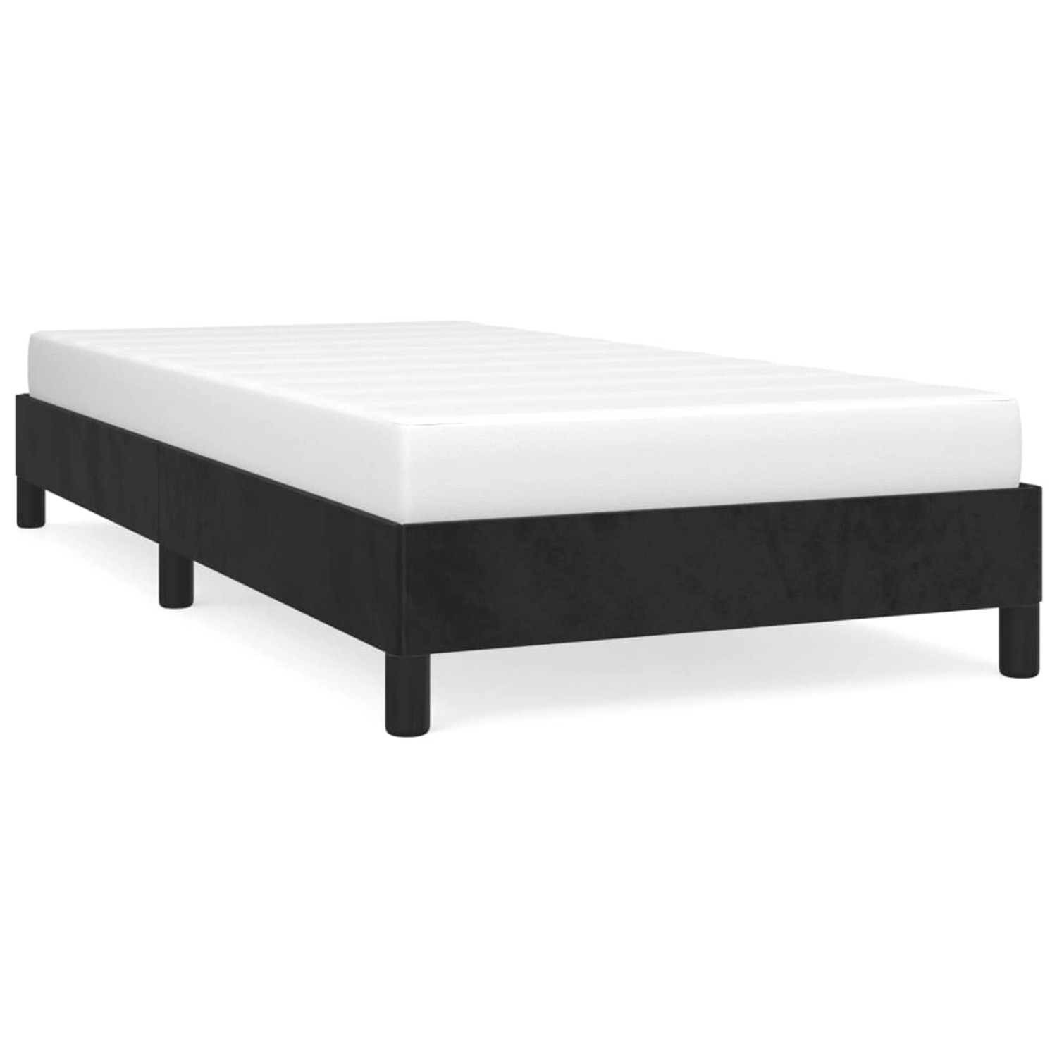 vidaXL Bettgestell Schwarz 80x200 cm Samt Modell 11537284 vidaXL Bettgestell Schwarz 80x200 cm Samt Modell 11537284 von VIDAXL