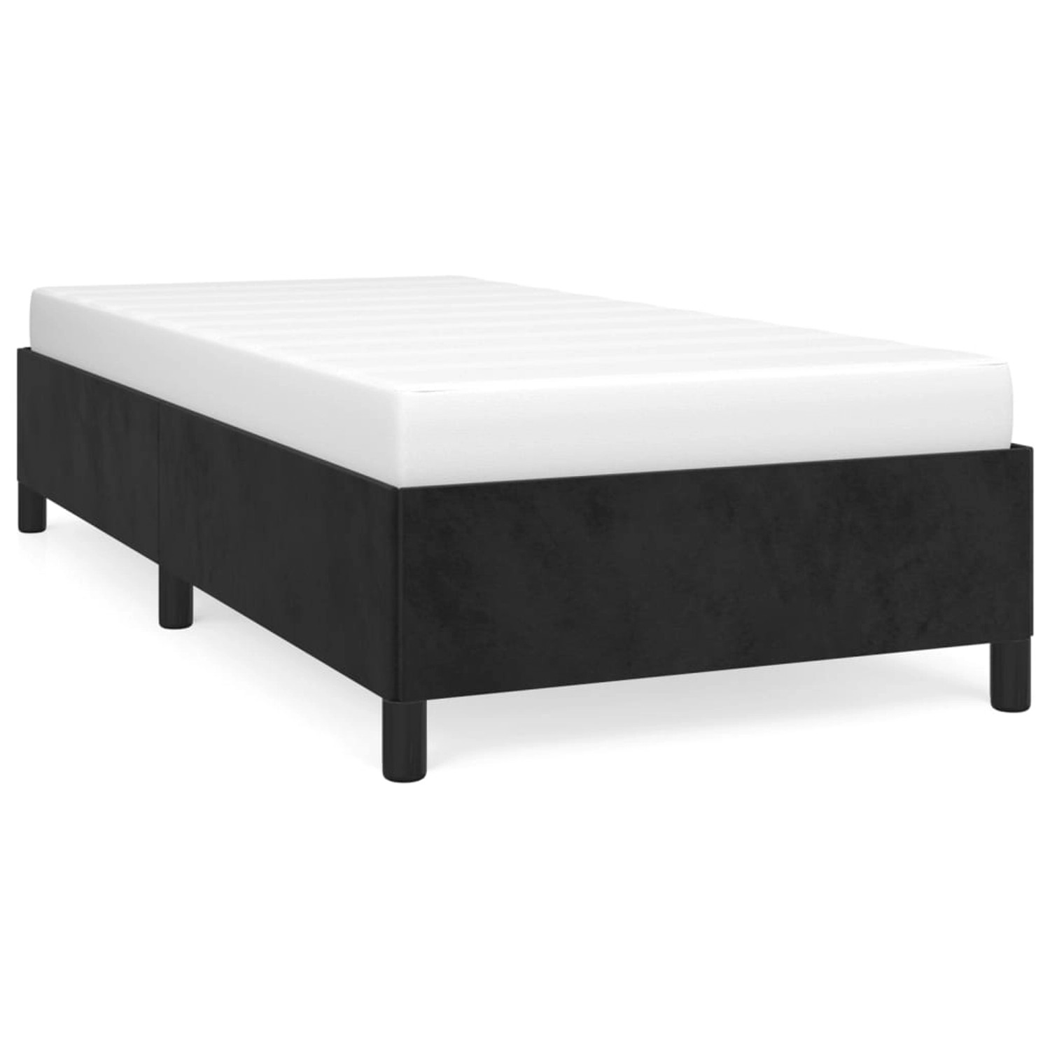 vidaXL Bettgestell Schwarz 80x200 cm Samt Modell 21383002 vidaXL Bettgestell Schwarz 80x200 cm Samt Modell 21383002 von VIDAXL