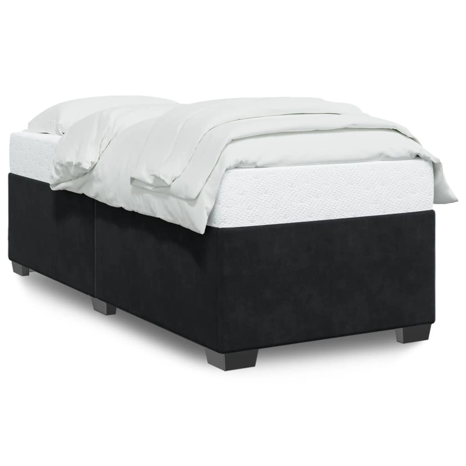 vidaXL Bettgestell Schwarz 80x200 cm Samt Modell 42099261 vidaXL Bettgestell Schwarz 80x200 cm Samt Modell 42099261 von VIDAXL