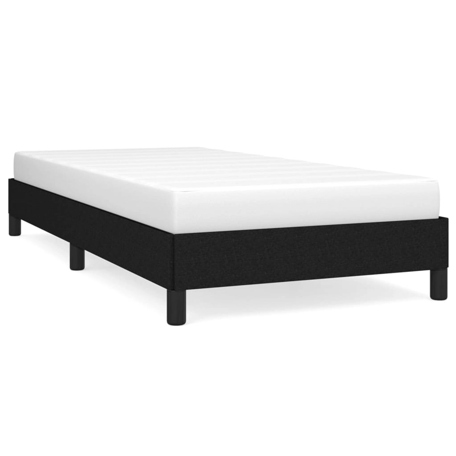 vidaXL Bettgestell Schwarz 80x200 cm Stoff Modell 31378932 vidaXL Bettgestell Schwarz 80x200 cm Stoff Modell 31378932 von VIDAXL