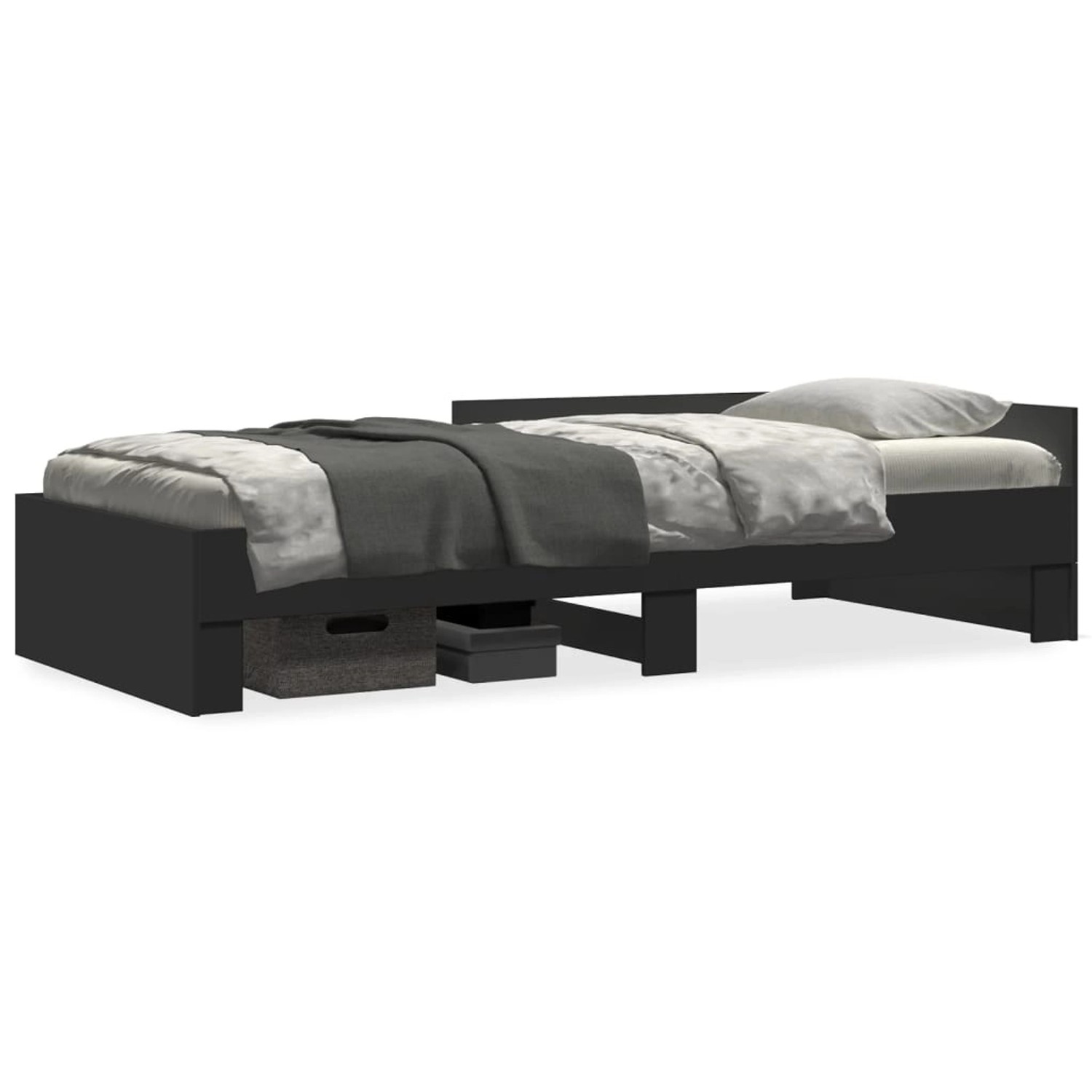 vidaXL Bettgestell Schwarz 90x190 cm Holzwerkstoff Modell 32102302 vidaXL Bettgestell Schwarz 90x190 cm Holzwerkstoff Modell 32102302 von VIDAXL