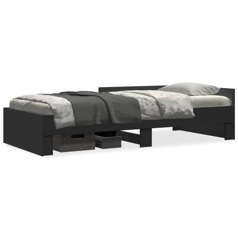 vidaXL Bettgestell Schwarz 90x190 cm Holzwerkstoff Modell 32102302 von VIDAXL