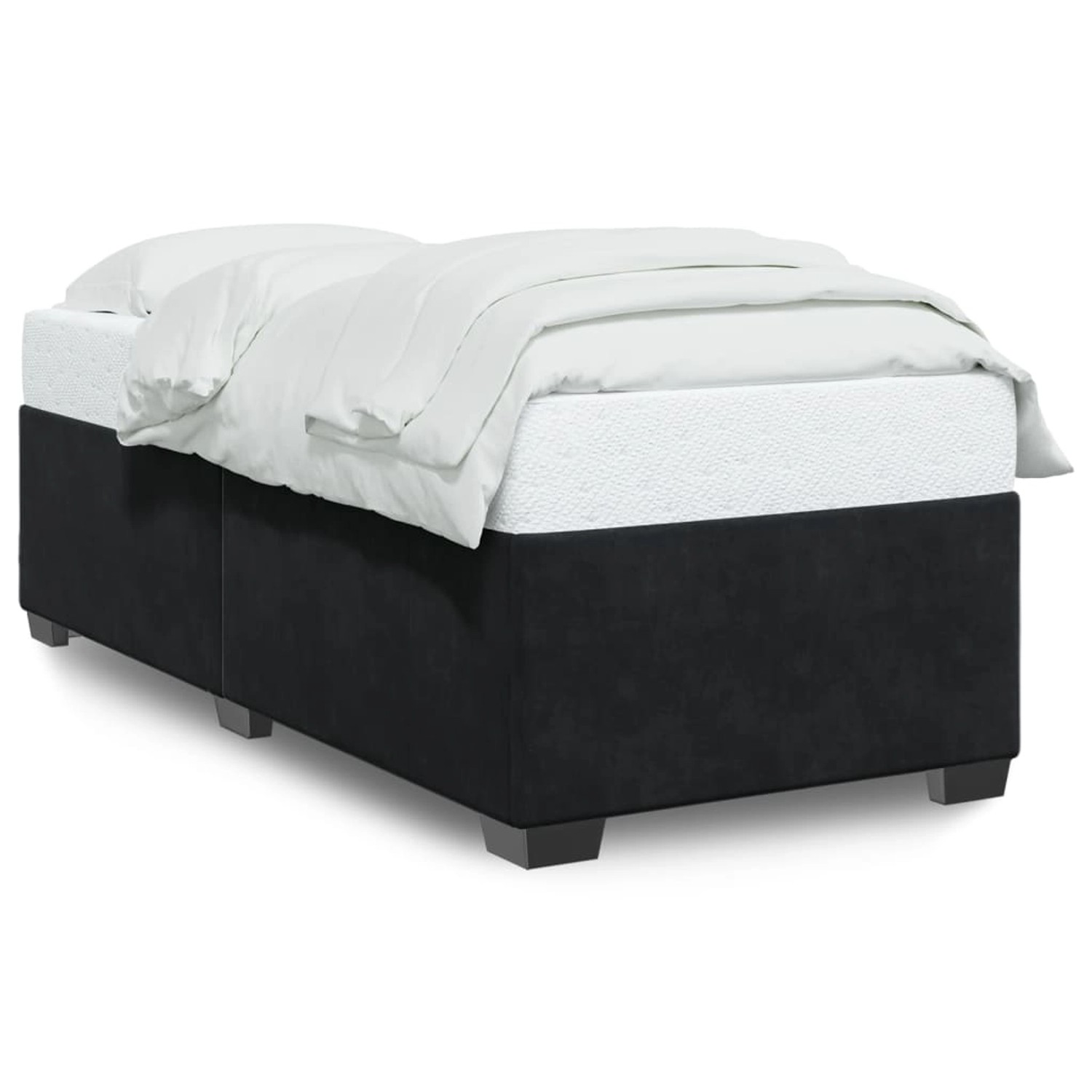 vidaXL Bettgestell Schwarz 90x190 cm Samt Modell 42103179 vidaXL Bettgestell Schwarz 90x190 cm Samt Modell 42103179 von VIDAXL