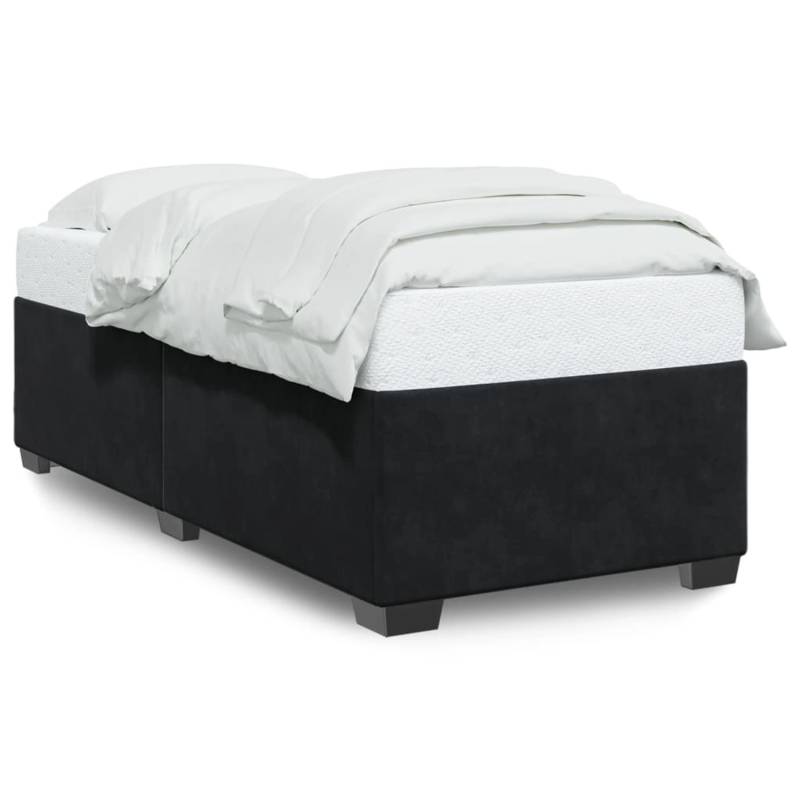 vidaXL Bettgestell Schwarz 90x190 cm Samt Modell 42103179 von VIDAXL