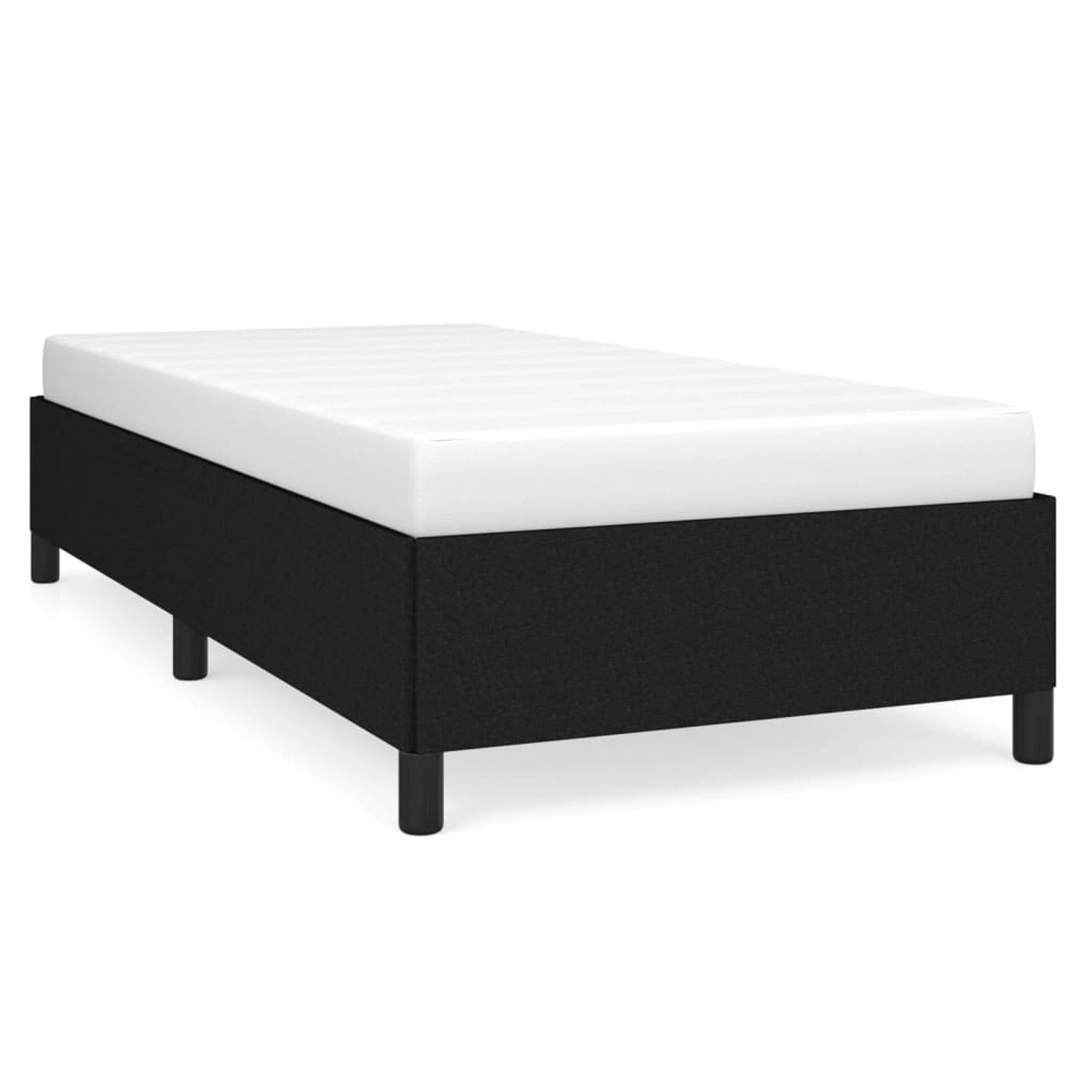 vidaXL Bettgestell Schwarz 90x190 cm Stoff Modell 41371465 vidaXL Bettgestell Schwarz 90x190 cm Stoff Modell 41371465 von VIDAXL