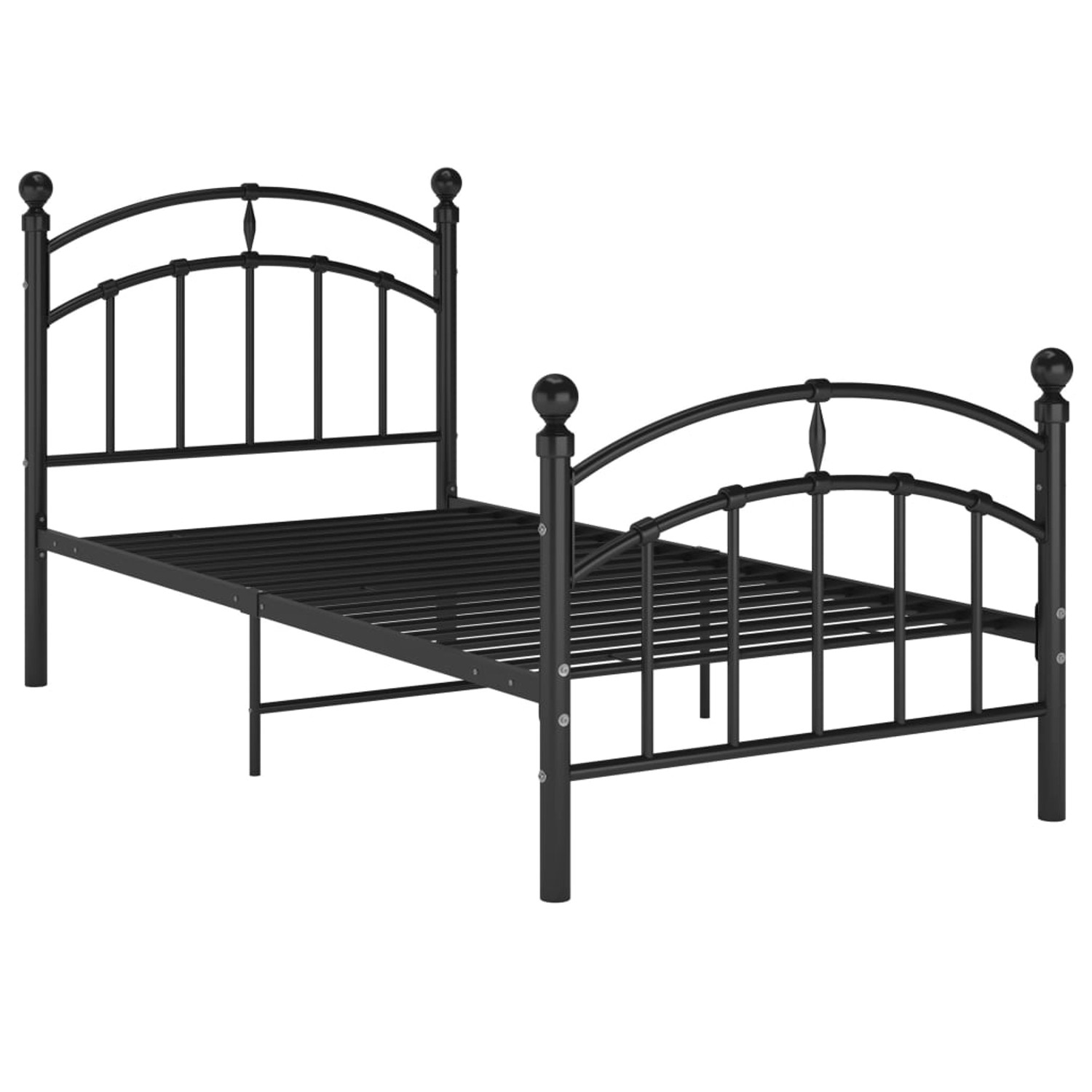 vidaXL Bettgestell Schwarz Metall 100 x 200 cm Modell 11651069 vidaXL Bettgestell Schwarz Metall 100 x 200 cm Modell 11651069 von VIDAXL