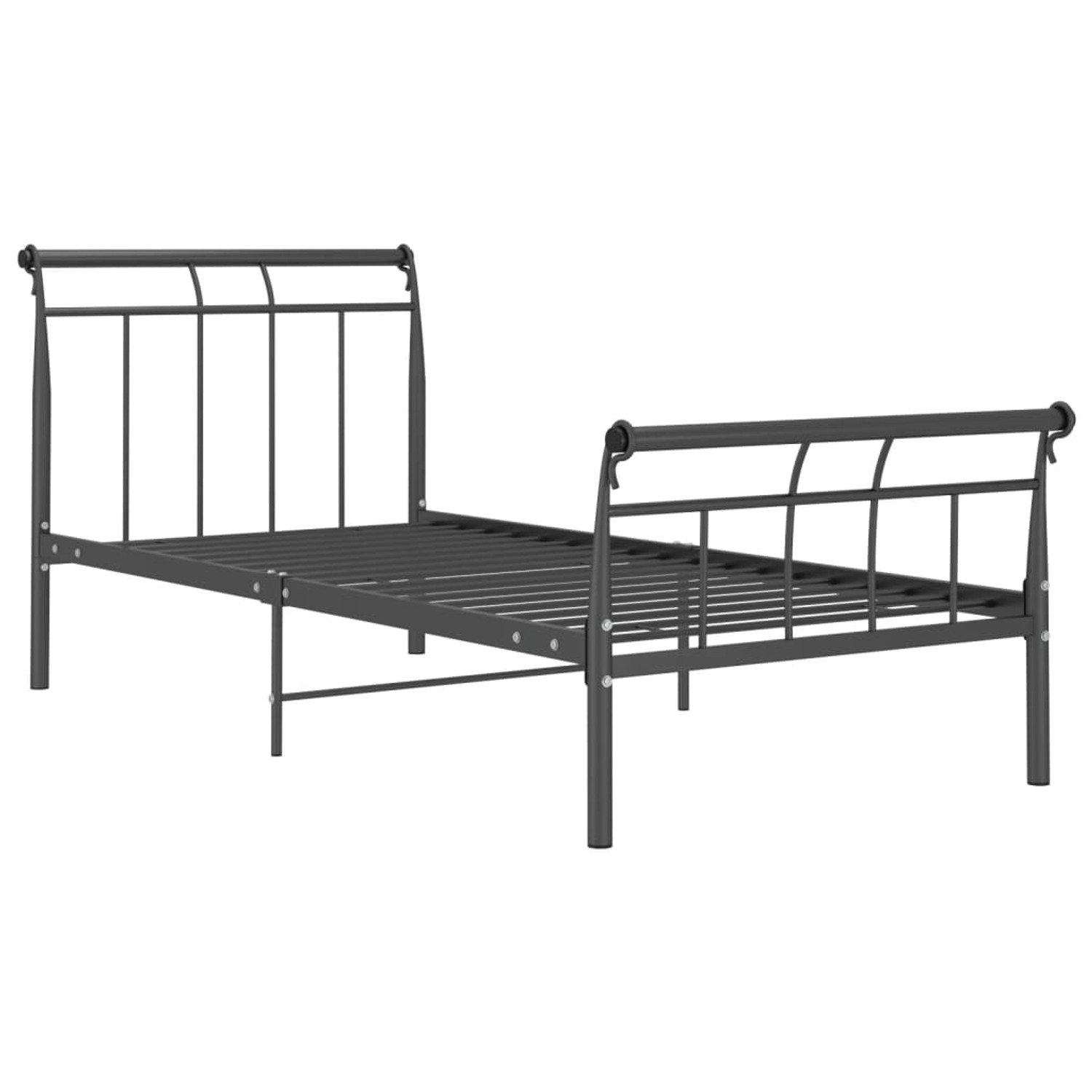 vidaXL Bettgestell Schwarz Metall 100 x 200 cm Modell 13651089 vidaXL Bettgestell Schwarz Metall 100 x 200 cm Modell 13651089 von VIDAXL