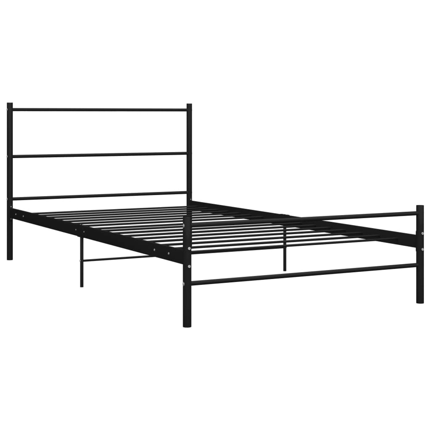vidaXL Bettgestell Schwarz Metall 100 x 200 cm Modell 1618458 vidaXL Bettgestell Schwarz Metall 100 x 200 cm Modell 1618458 von VIDAXL