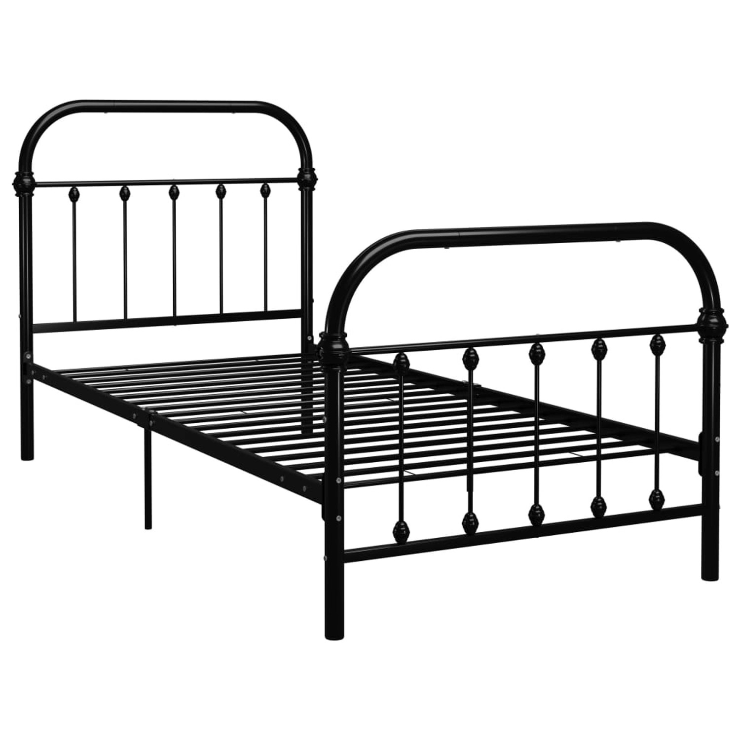 vidaXL Bettgestell Schwarz Metall 100 x 200 cm Modell 3618268 vidaXL Bettgestell Schwarz Metall 100 x 200 cm Modell 3618268 von VIDAXL