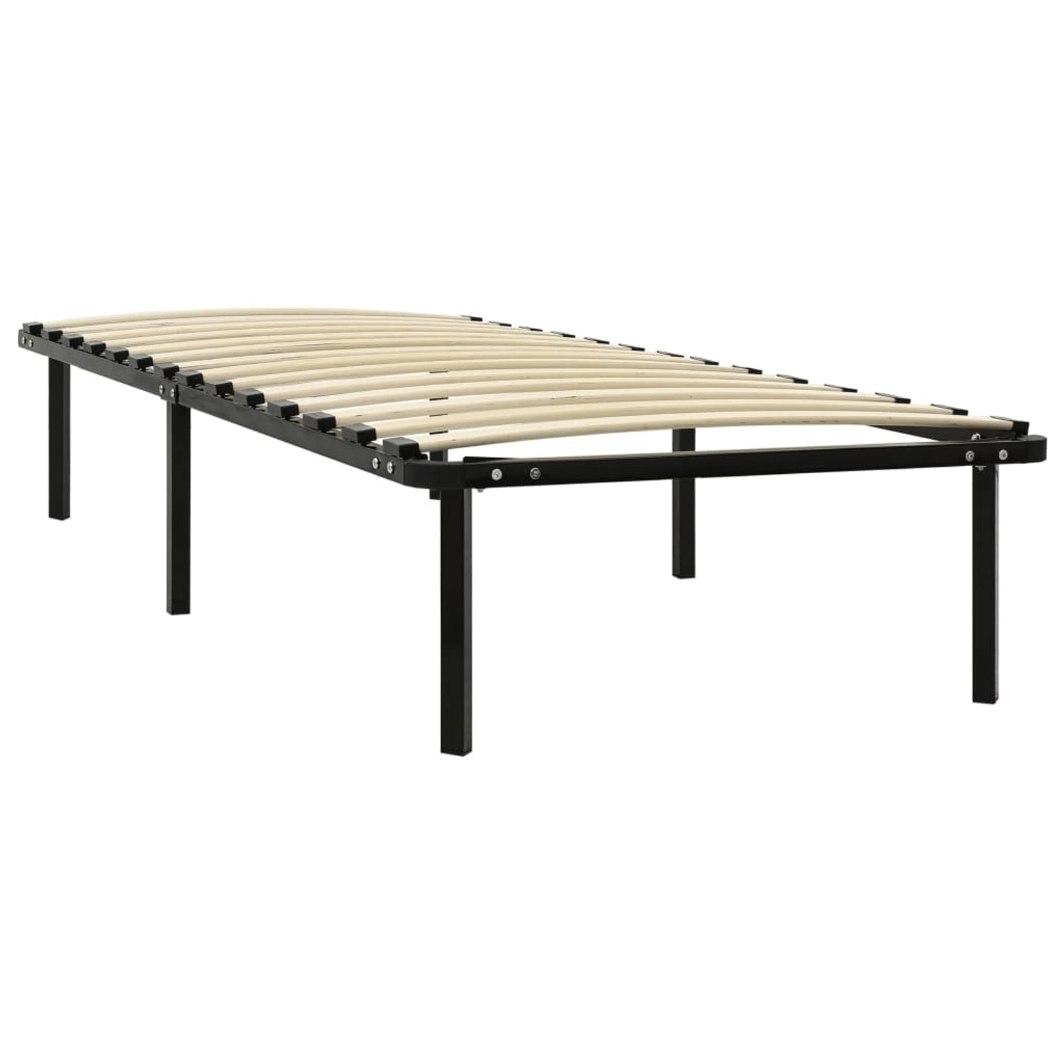 vidaXL Bettgestell Schwarz Metall 100 x 200 cm Modell 5618448 vidaXL Bettgestell Schwarz Metall 100 x 200 cm Modell 5618448 von VIDAXL