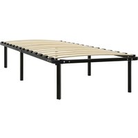 Bettgestell,Schlafzimmerbett Schwarz Metall 90×200 cm vidaXL von BONNEVIE