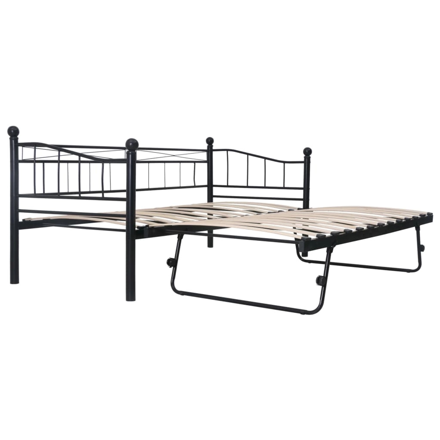 vidaXL Bettgestell Schwarz Stahl 180x200/90x200 cm619069 vidaXL Bettgestell Schwarz Stahl 180x200/90x200 cm619069 von VIDAXL