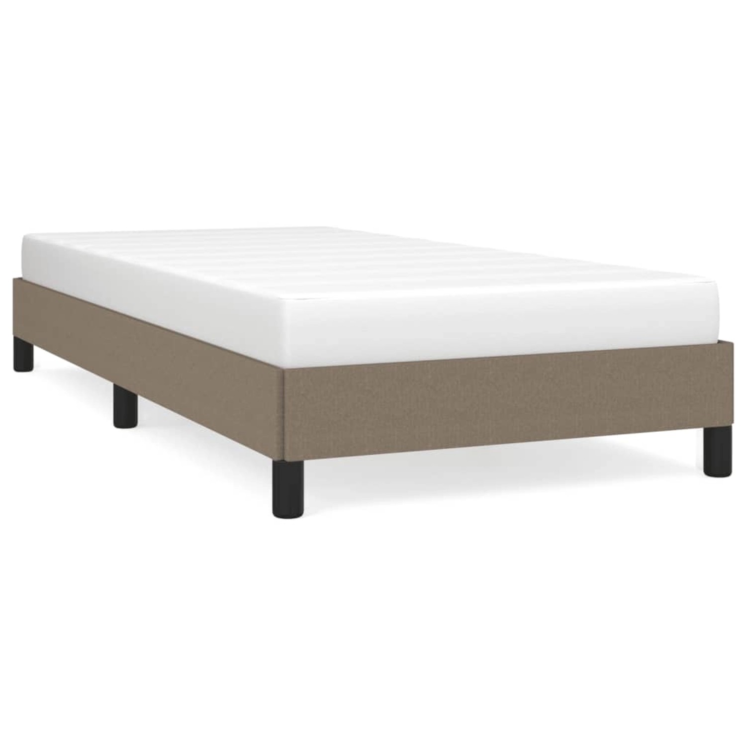 vidaXL Bettgestell Taupe 100x200 cm Stoff Modell 11347636 vidaXL Bettgestell Taupe 100x200 cm Stoff Modell 11347636 von VIDAXL