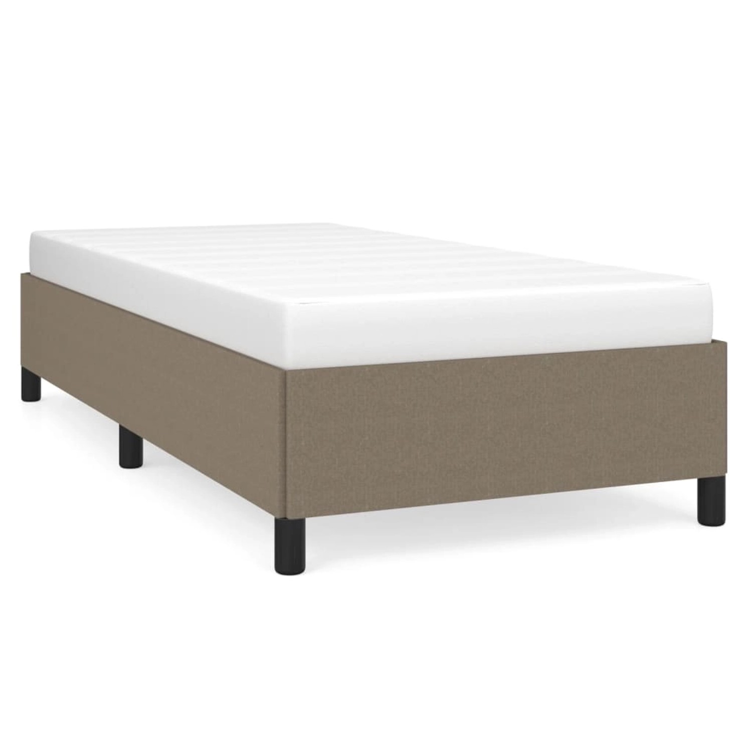 vidaXL Bettgestell Taupe 100x200 cm Stoff Modell 61368624 von VIDAXL