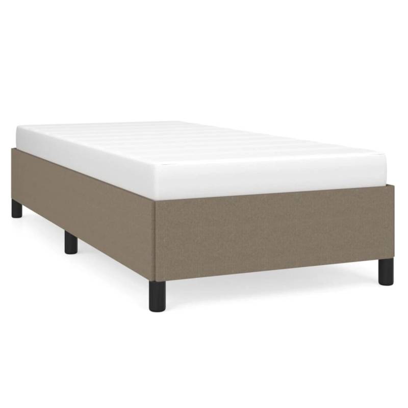 vidaXL Bettgestell Taupe 100x200 cm Stoff Modell 61368624 von VIDAXL