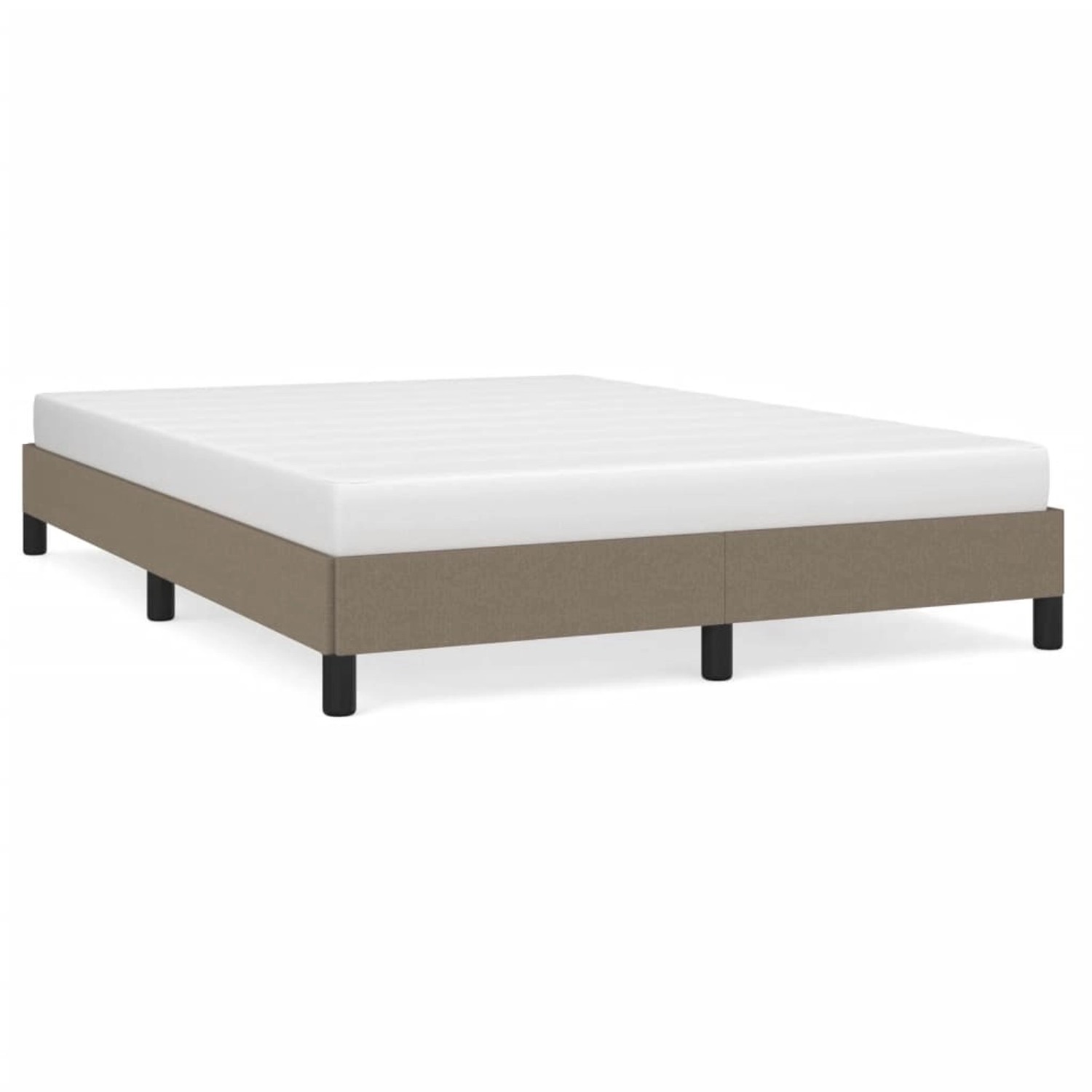 vidaXL Bettgestell Taupe 140x190 cm Stoff Modell 11359345 von VIDAXL