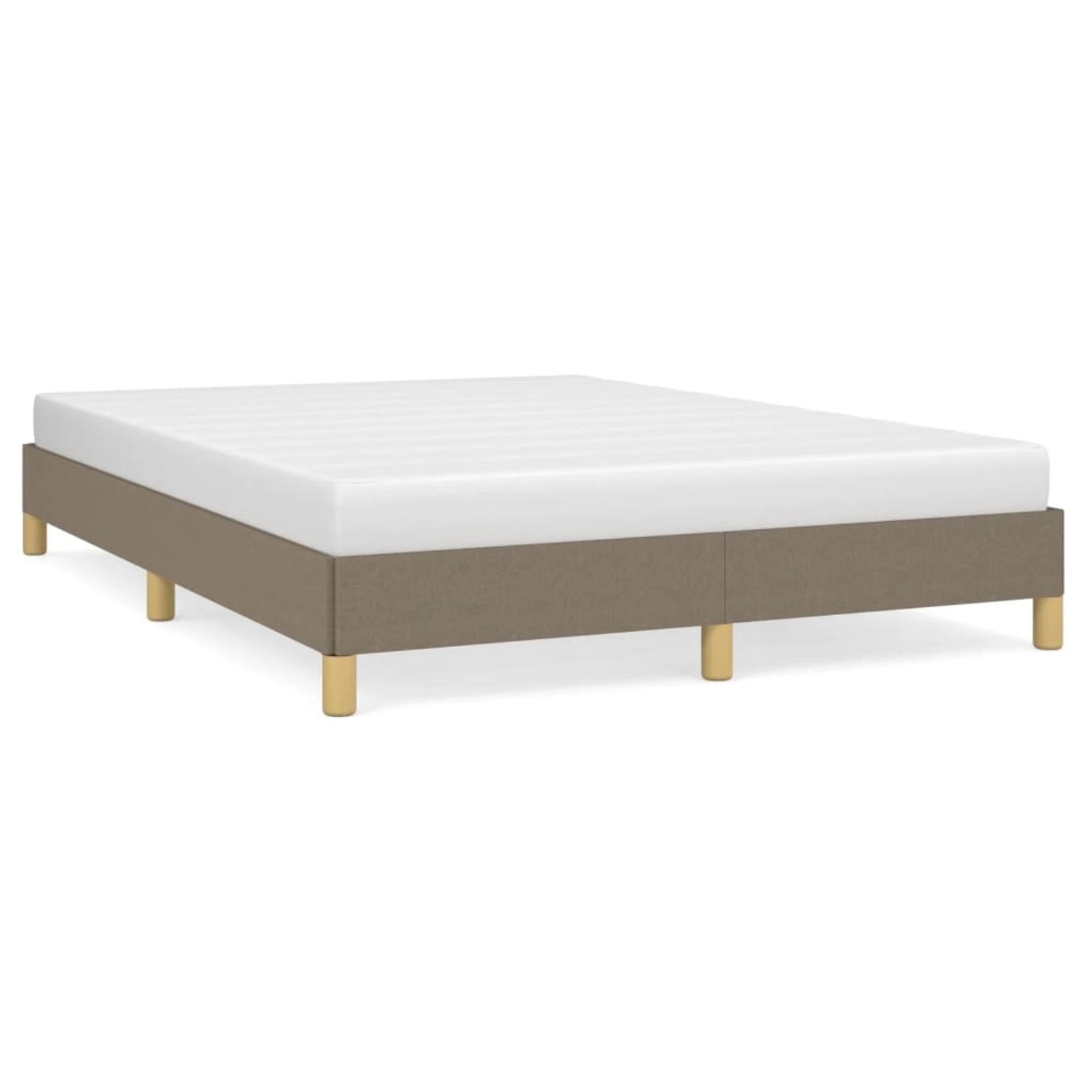 vidaXL Bettgestell Taupe 140x190 cm Stoff Modell 21347651 von VIDAXL