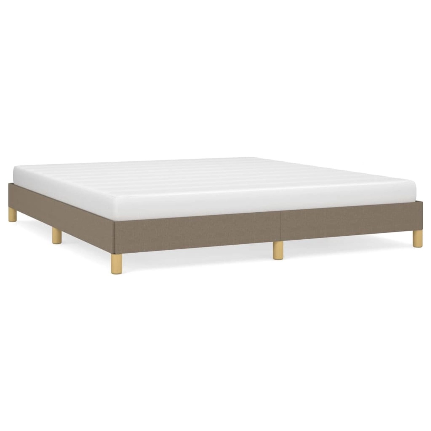 vidaXL Bettgestell Taupe 180x200 cm Stoff Modell 11359173 von VIDAXL