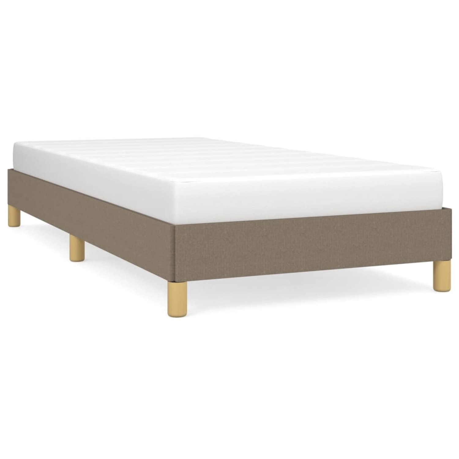 vidaXL Bettgestell Taupe 80x200 cm Stoff Modell 11358644 von VIDAXL