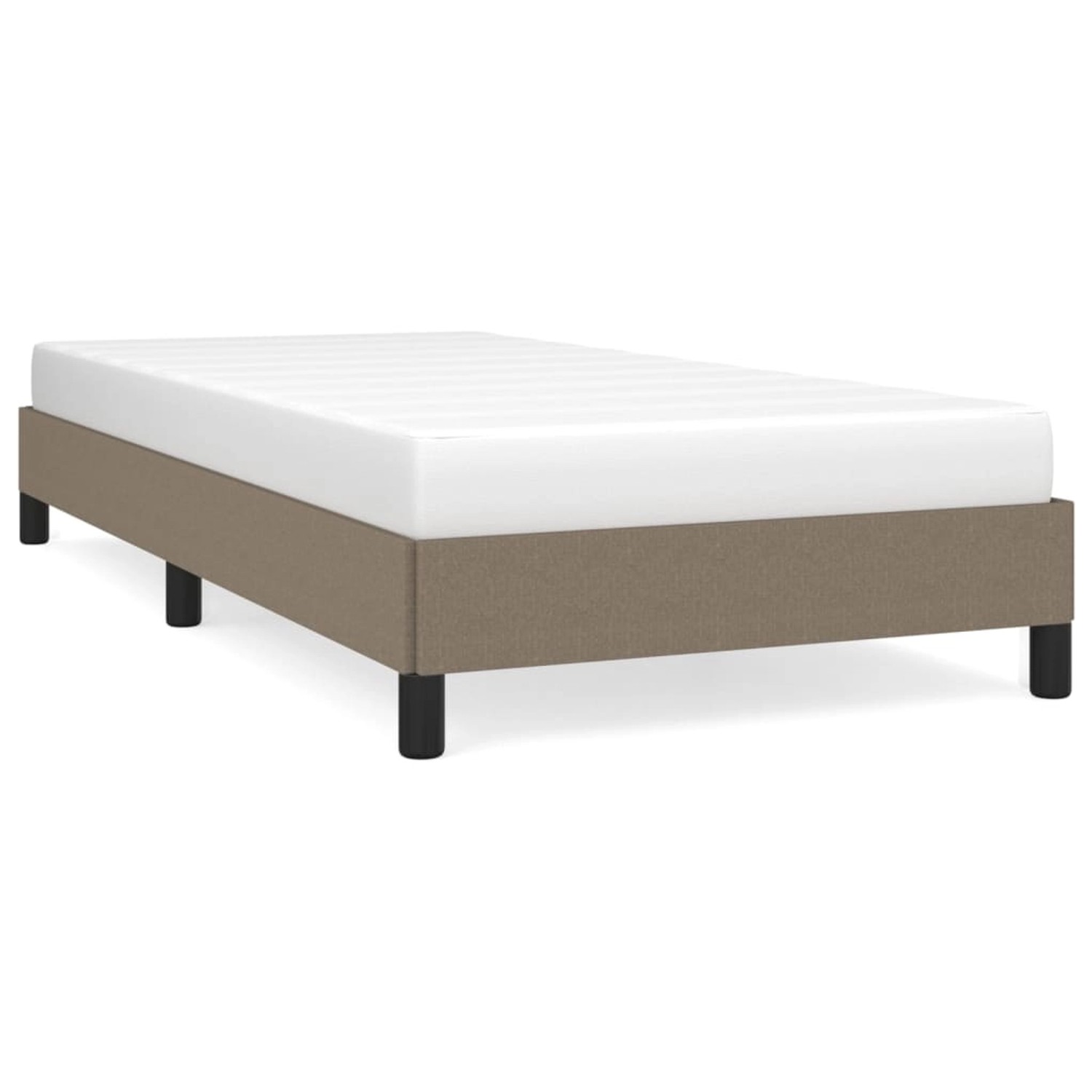 vidaXL Bettgestell Taupe 90x190 cm Stoff Modell 11366487 von VIDAXL