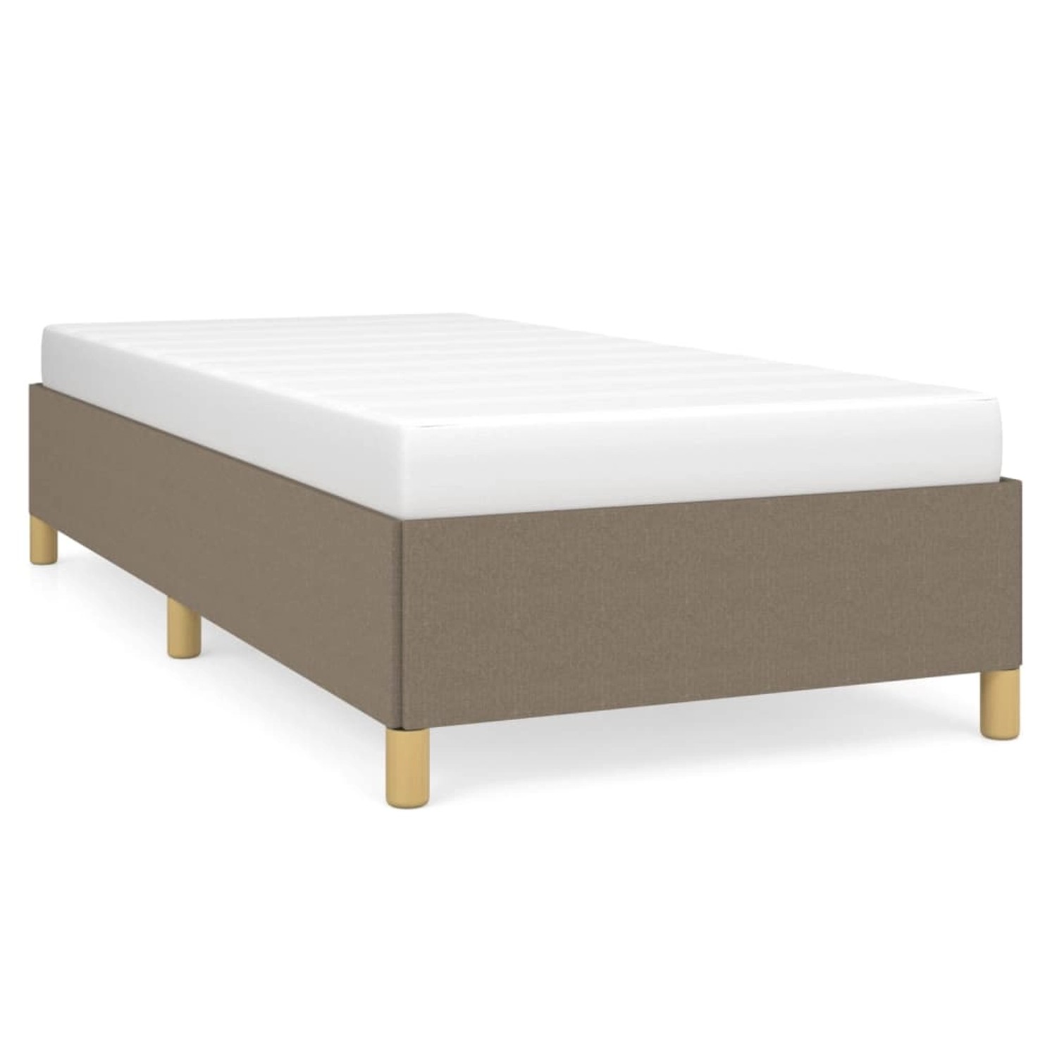 vidaXL Bettgestell Taupe 90x200 cm Stoff Modell 41378953 von VIDAXL