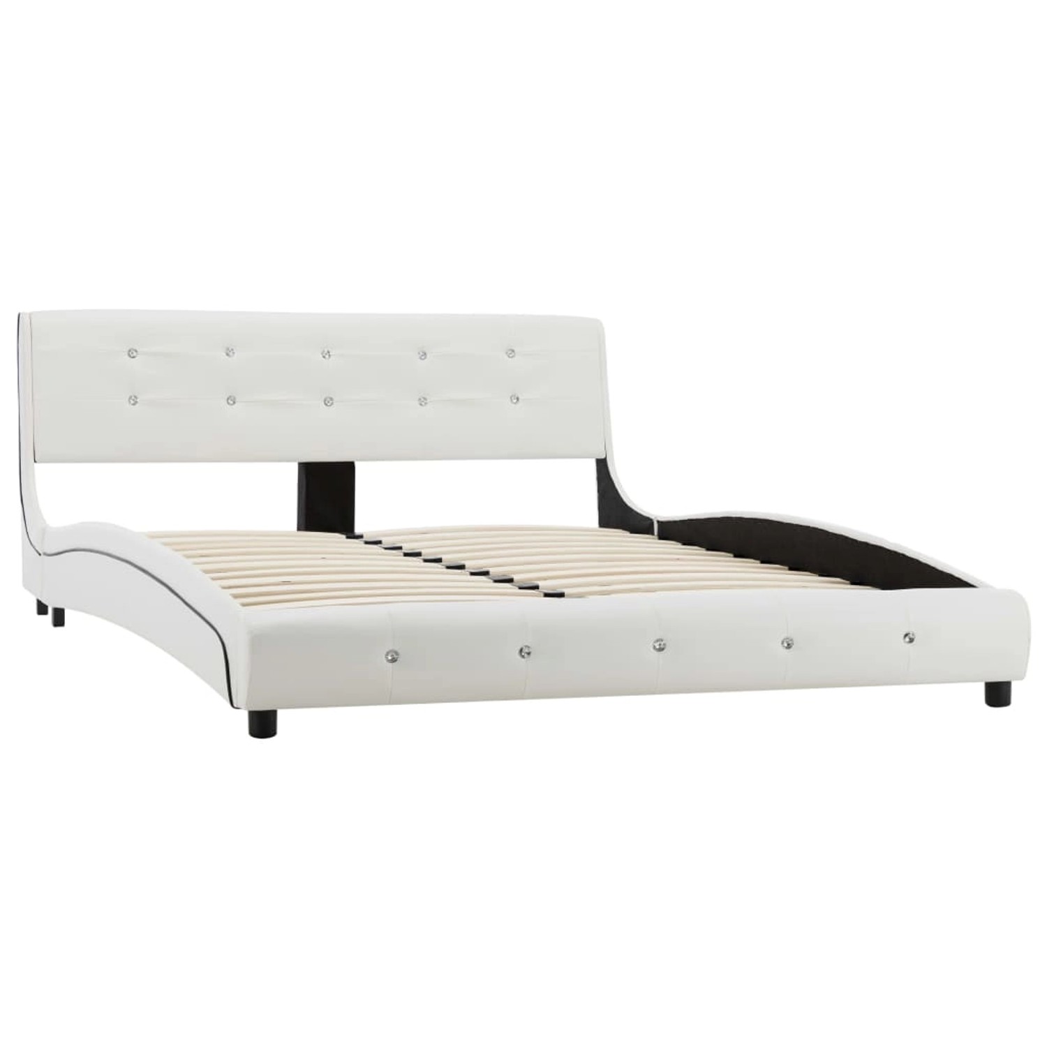 vidaXL Bettgestell Weiß Kunstleder 140 x 200 cm615327 vidaXL Bettgestell Weiß Kunstleder 140 x 200 cm615327 von VIDAXL