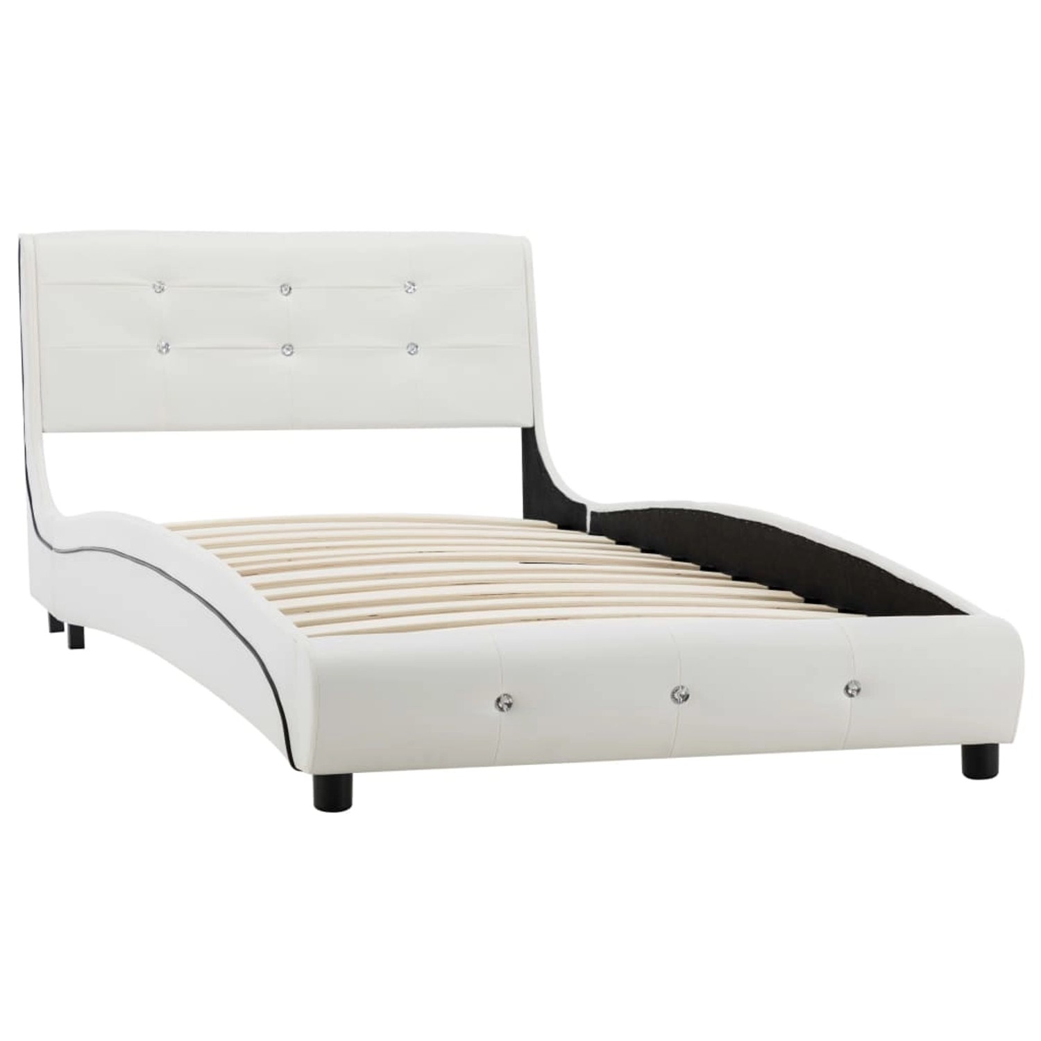 vidaXL Bettgestell Weiß Kunstleder 90x200 cm615325 vidaXL Bettgestell Weiß Kunstleder 90x200 cm615325 von VIDAXL