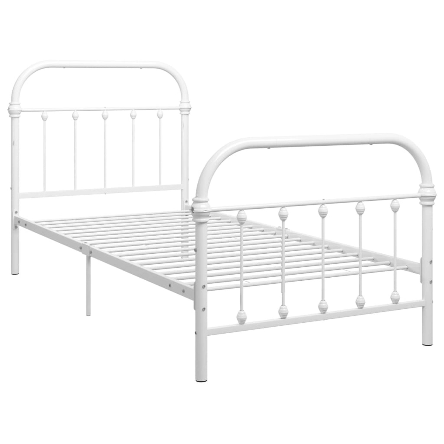 vidaXL Bettgestell Weiß Metall 100 x 200 cm618262 vidaXL Bettgestell Weiß Metall 100 x 200 cm618262 von VIDAXL