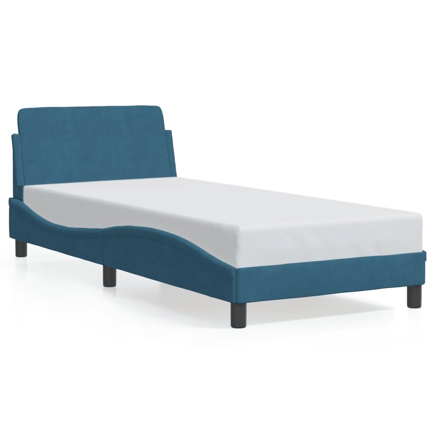 vidaXL Bettgestell mit Kopfteil Blau 90x190 cm Samt1957043 vidaXL Bettgestell mit Kopfteil Blau 90x190 cm Samt1957043 von VIDAXL