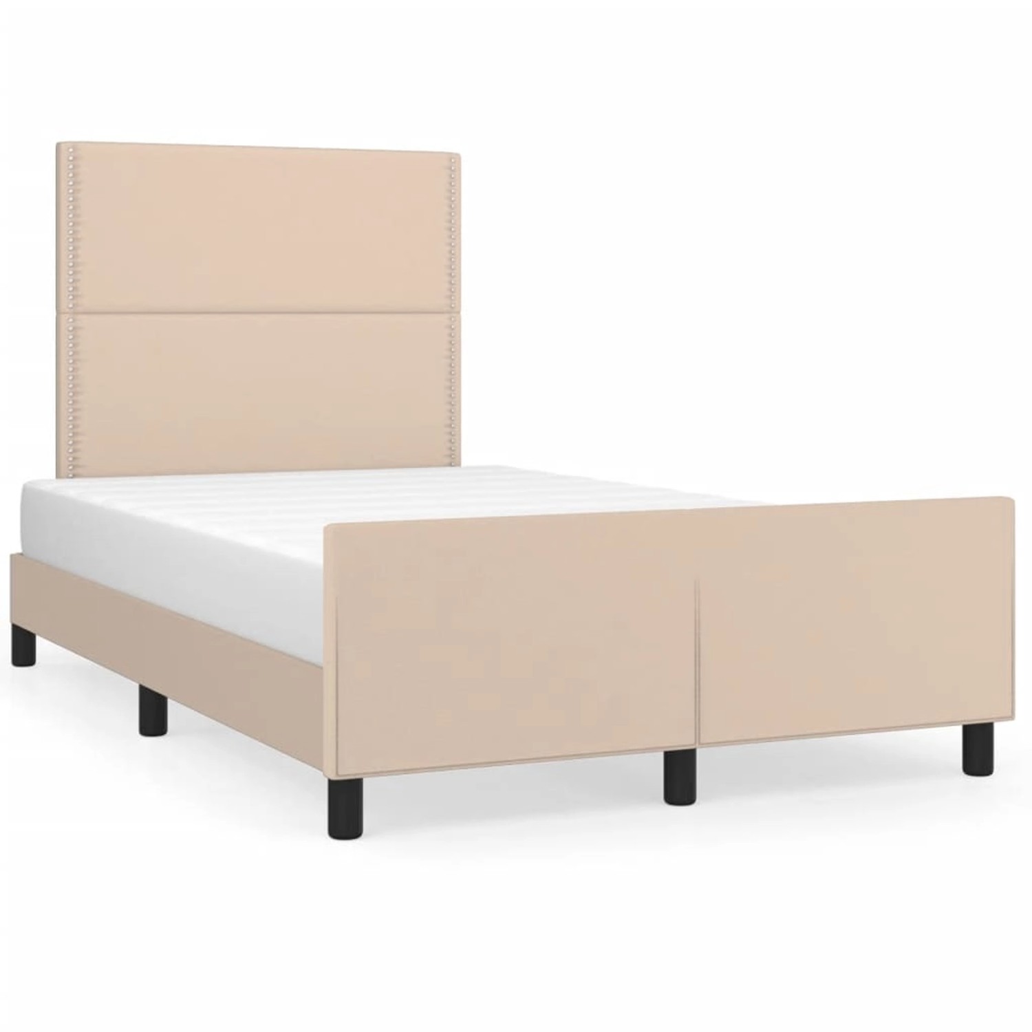 vidaXL Bettgestell mit Kopfteil Cappuccino-Braun 120x200 cm Kunstleder Modell 31357301 vidaXL Bettgestell mit Kopfteil Cappuccino-Braun 120x200 cm Kunstleder Modell 31357301 von VIDAXL