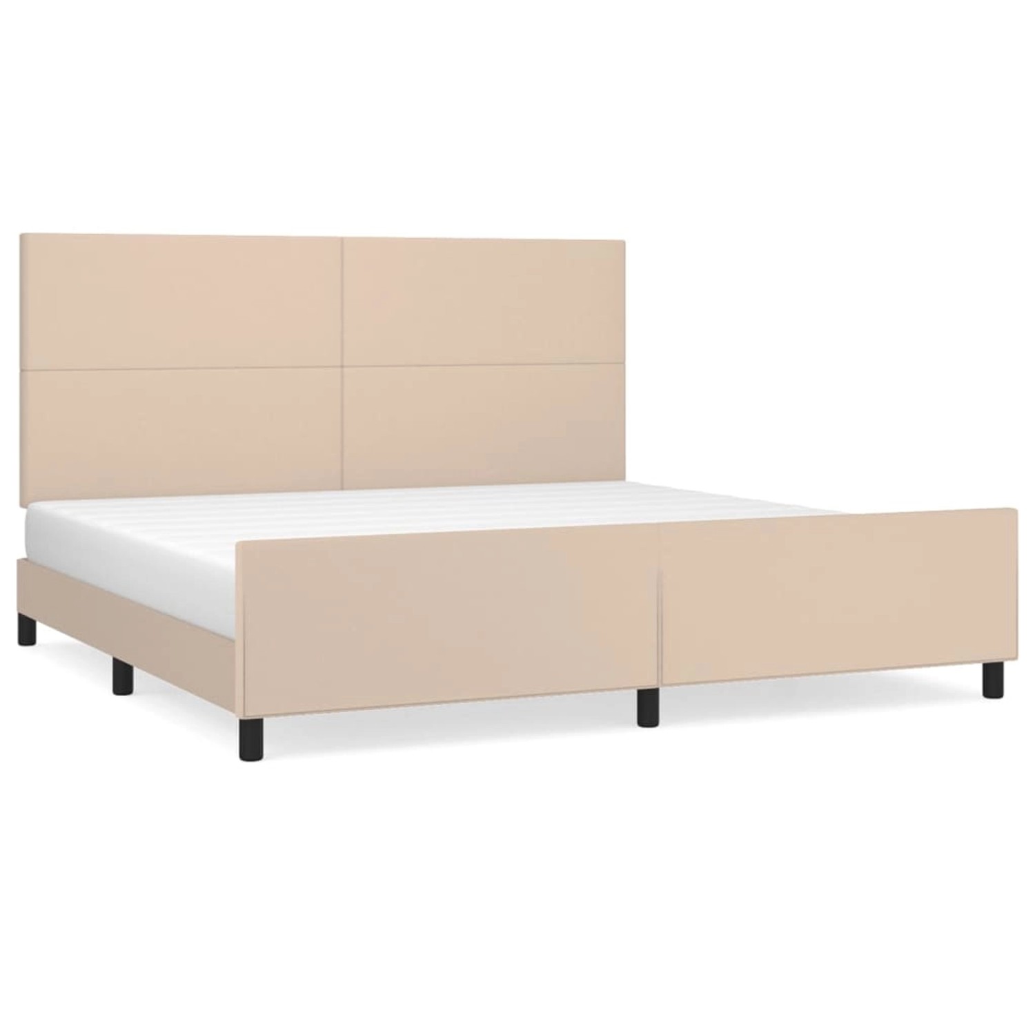 vidaXL Bettgestell mit Kopfteil Cappuccino-Braun 200x200 cm Kunstleder Modell 21357287 vidaXL Bettgestell mit Kopfteil Cappuccino-Braun 200x200 cm Kunstleder Modell 21357287 von VIDAXL