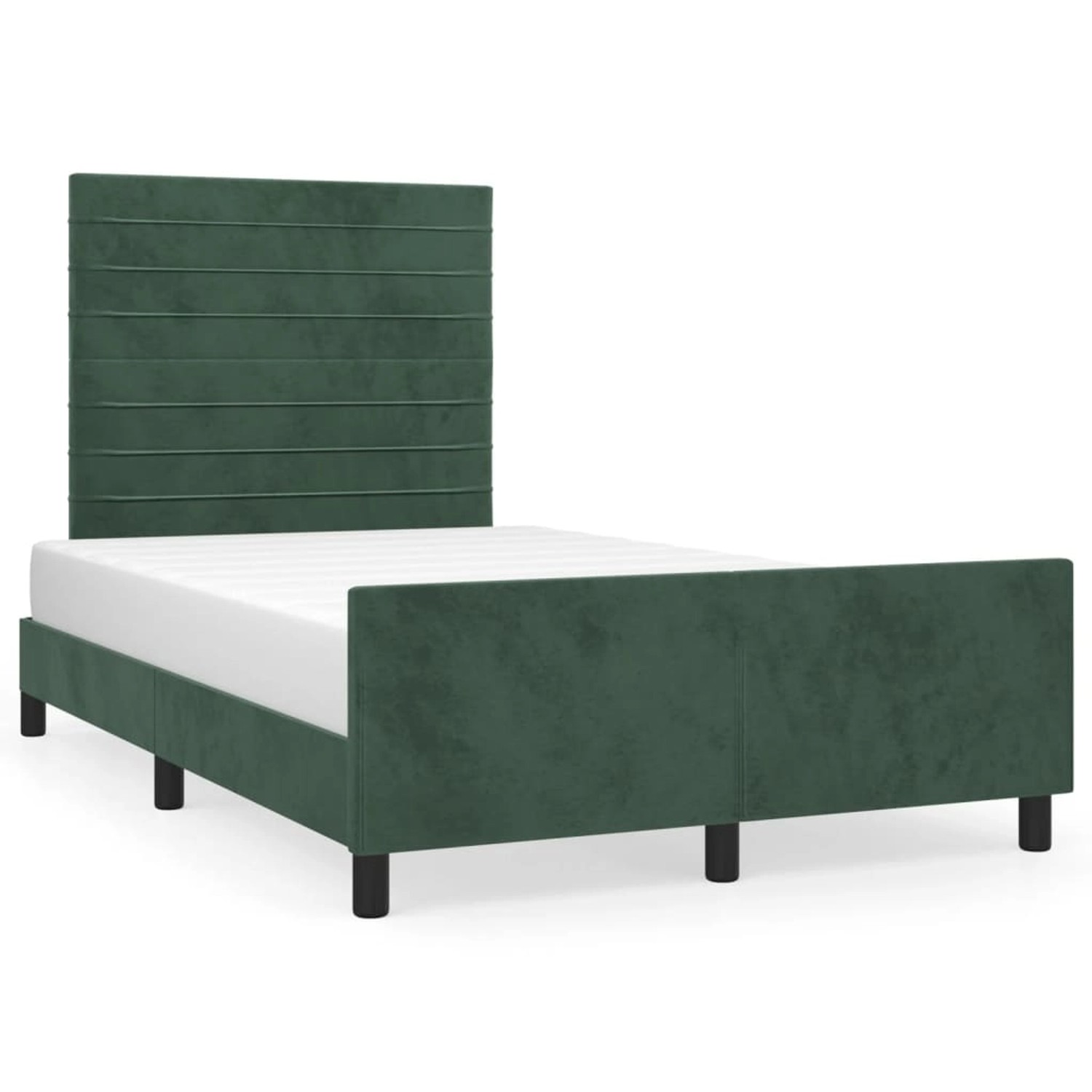 vidaXL Bettgestell mit Kopfteil Dunkelgrün 120x200 cm Samt Modell 31388212 vidaXL Bettgestell mit Kopfteil Dunkelgrün 120x200 cm Samt Modell 31388212 von VIDAXL