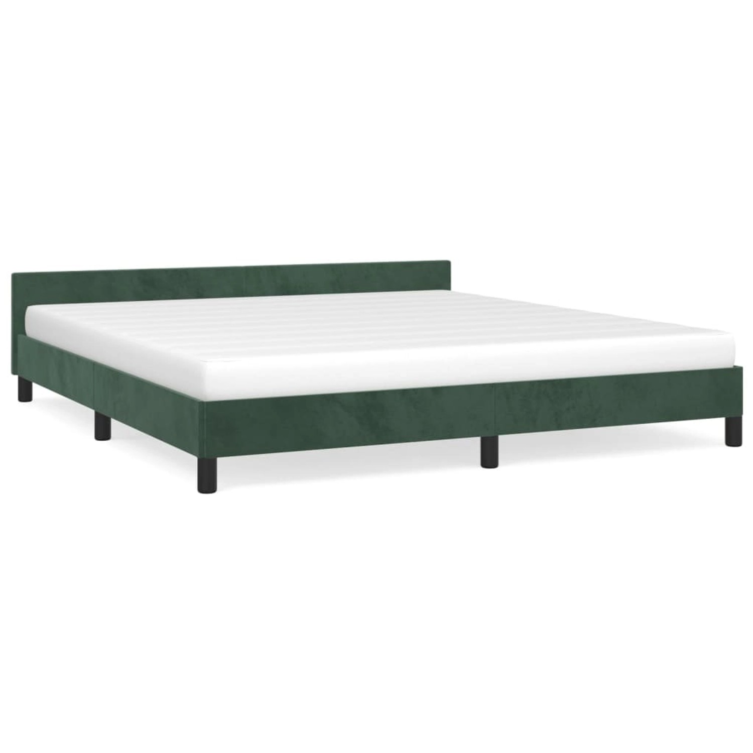 vidaXL Bettgestell mit Kopfteil Dunkelgrün 180x200 cm Samt Modell 21368174 vidaXL Bettgestell mit Kopfteil Dunkelgrün 180x200 cm Samt Modell 21368174 von VIDAXL