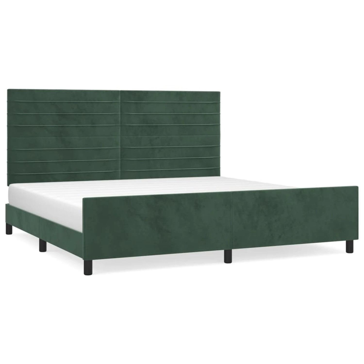 vidaXL Bettgestell mit Kopfteil Dunkelgrün 200x200 cm Samt Modell 31357449 vidaXL Bettgestell mit Kopfteil Dunkelgrün 200x200 cm Samt Modell 31357449 von VIDAXL