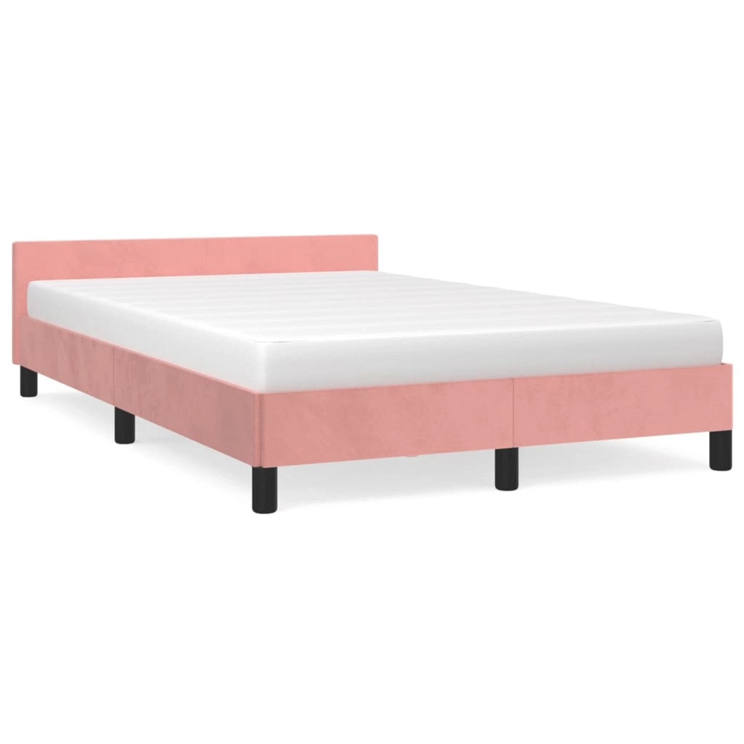 vidaXL Bettgestell mit Kopfteil Rosa 120x200 cm Samt Modell 51369057 vidaXL Bettgestell mit Kopfteil Rosa 120x200 cm Samt Modell 51369057 von VIDAXL