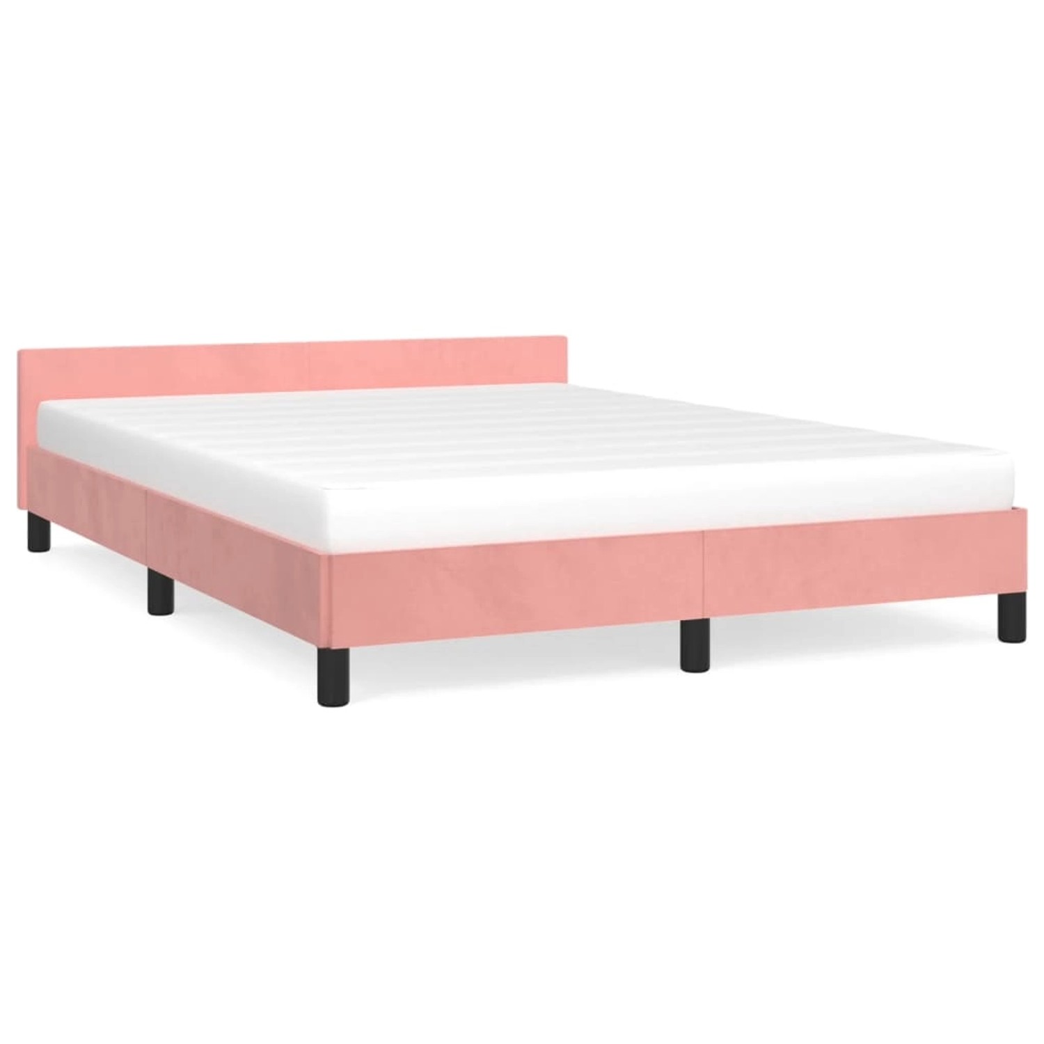 vidaXL Bettgestell mit Kopfteil Rosa 140x200 cm Samt Modell 51381643 vidaXL Bettgestell mit Kopfteil Rosa 140x200 cm Samt Modell 51381643 von VIDAXL