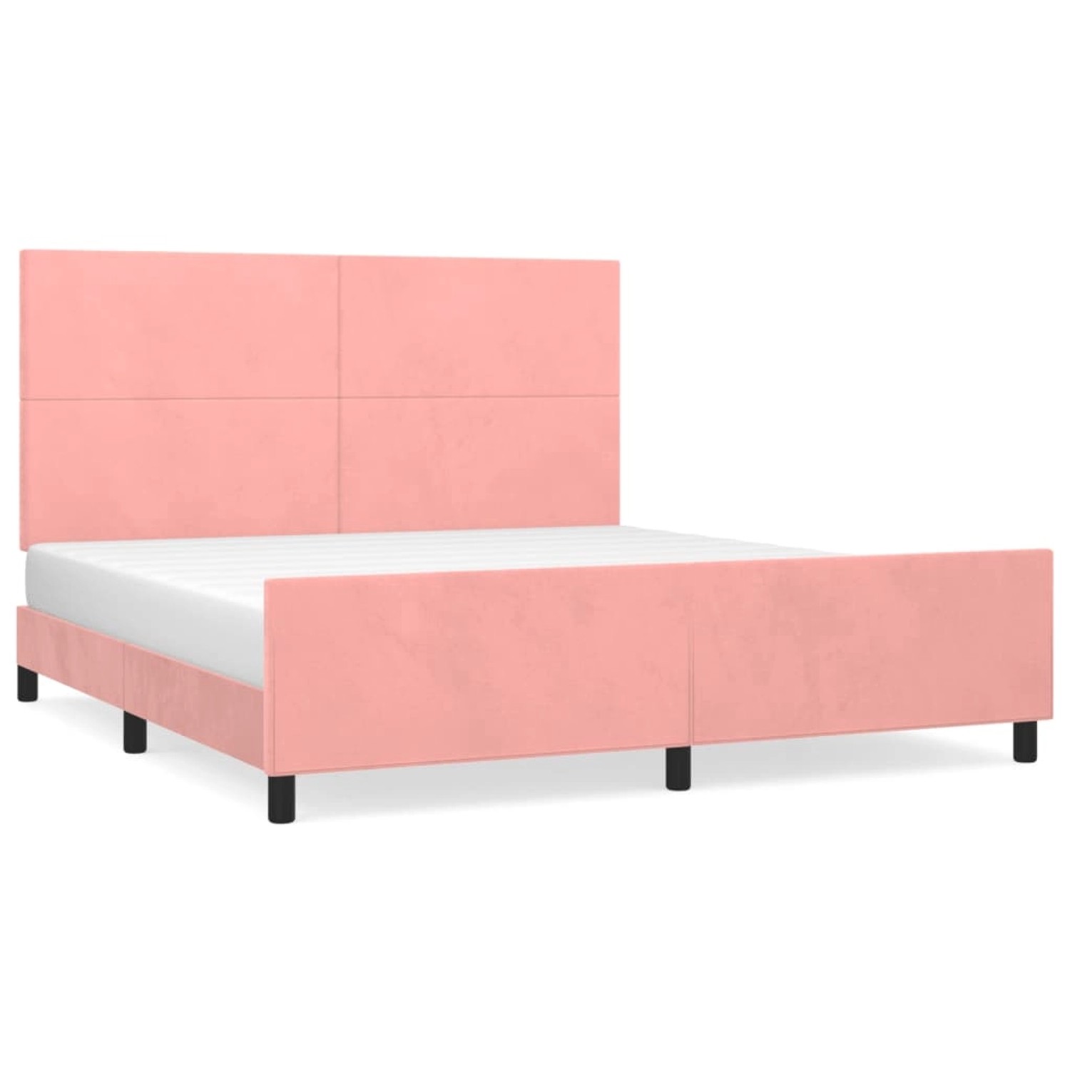 vidaXL Bettgestell mit Kopfteil Rosa 180x200 cm Samt Modell 21357340 vidaXL Bettgestell mit Kopfteil Rosa 180x200 cm Samt Modell 21357340 von VIDAXL