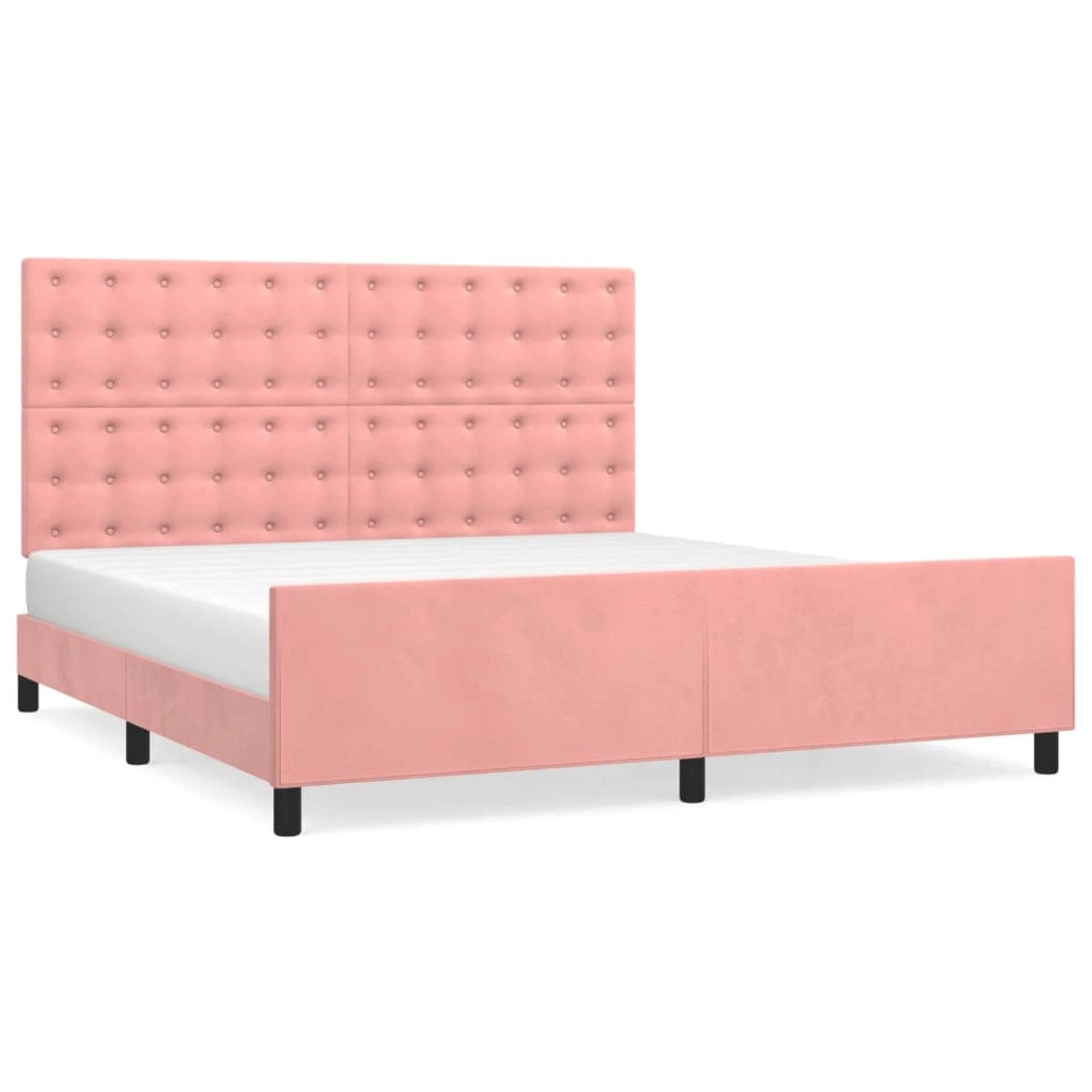 vidaXL Bettgestell mit Kopfteil Rosa 180x200 cm Samt Modell 61383224 vidaXL Bettgestell mit Kopfteil Rosa 180x200 cm Samt Modell 61383224 von VIDAXL