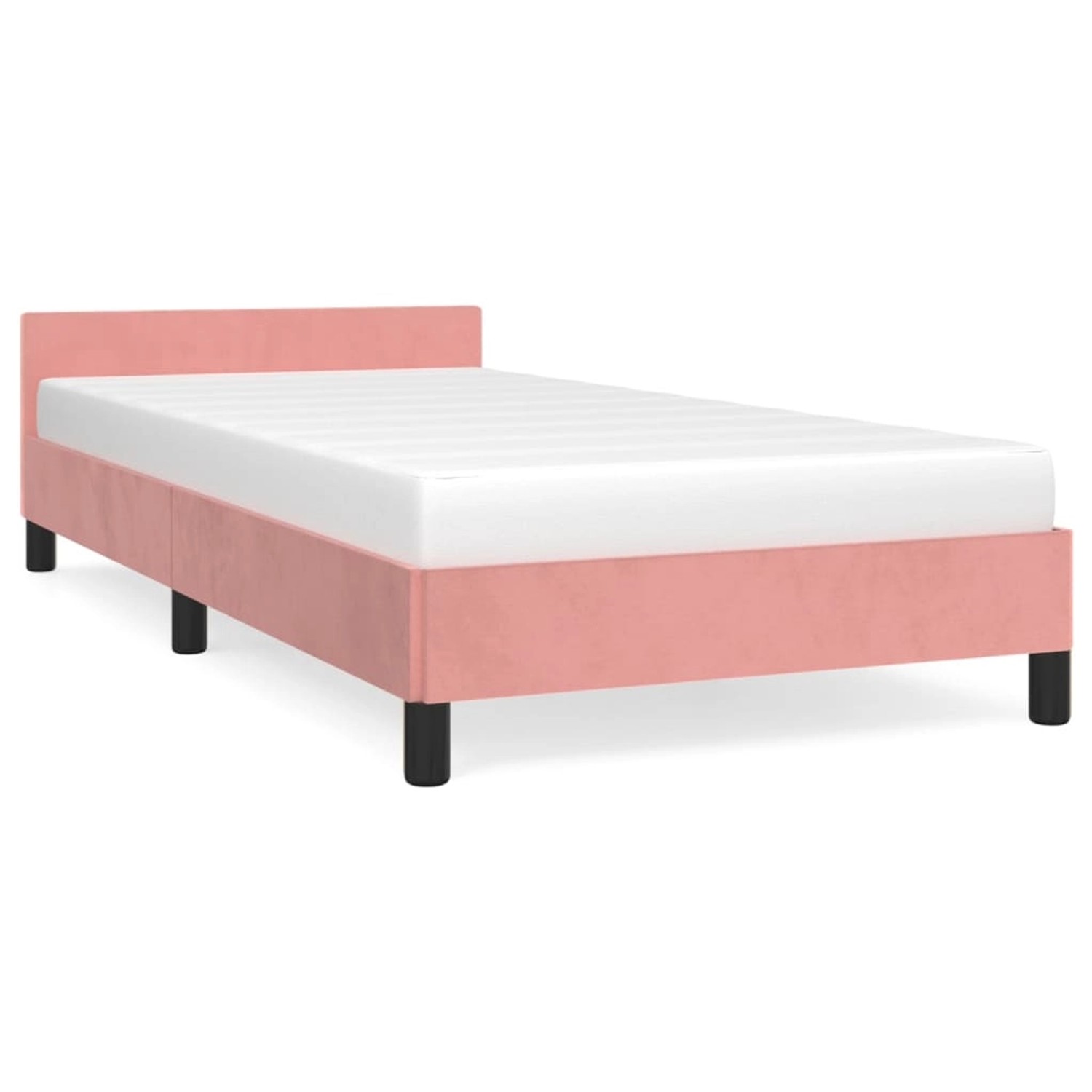 vidaXL Bettgestell mit Kopfteil Rosa 80x200 cm Samt Modell 31367789 vidaXL Bettgestell mit Kopfteil Rosa 80x200 cm Samt Modell 31367789 von VIDAXL