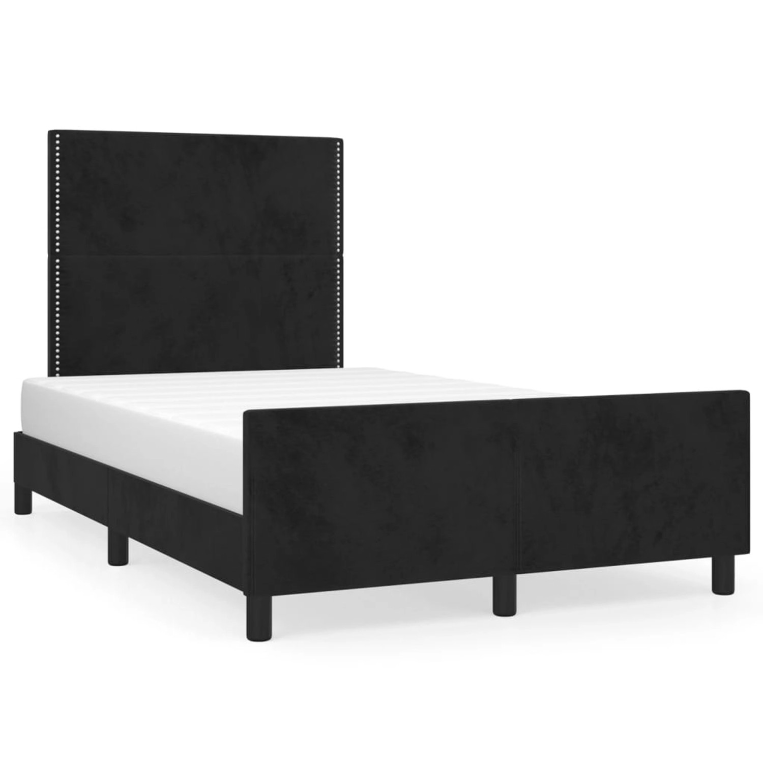 vidaXL Bettgestell mit Kopfteil Schwarz 120x200 cm Samt Modell 11357327 vidaXL Bettgestell mit Kopfteil Schwarz 120x200 cm Samt Modell 11357327 von VIDAXL
