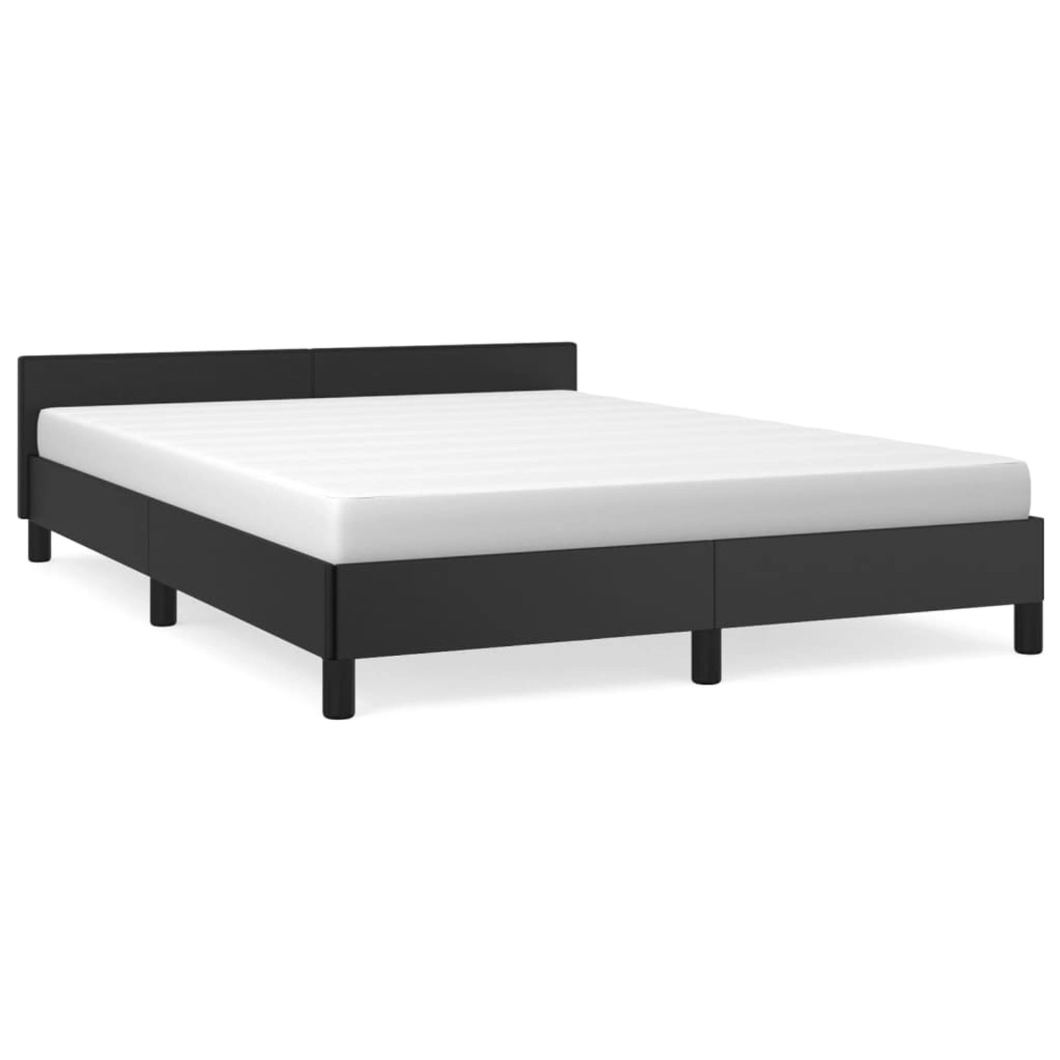 vidaXL Bettgestell mit Kopfteil Schwarz 140x200 cm Kunstleder Modell 11399621 vidaXL Bettgestell mit Kopfteil Schwarz 140x200 cm Kunstleder Modell 11399621 von VIDAXL