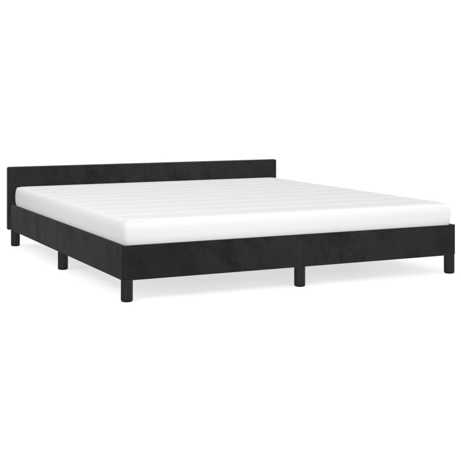 vidaXL Bettgestell mit Kopfteil Schwarz 180x200 cm Samt Modell 11379458 vidaXL Bettgestell mit Kopfteil Schwarz 180x200 cm Samt Modell 11379458 von VIDAXL