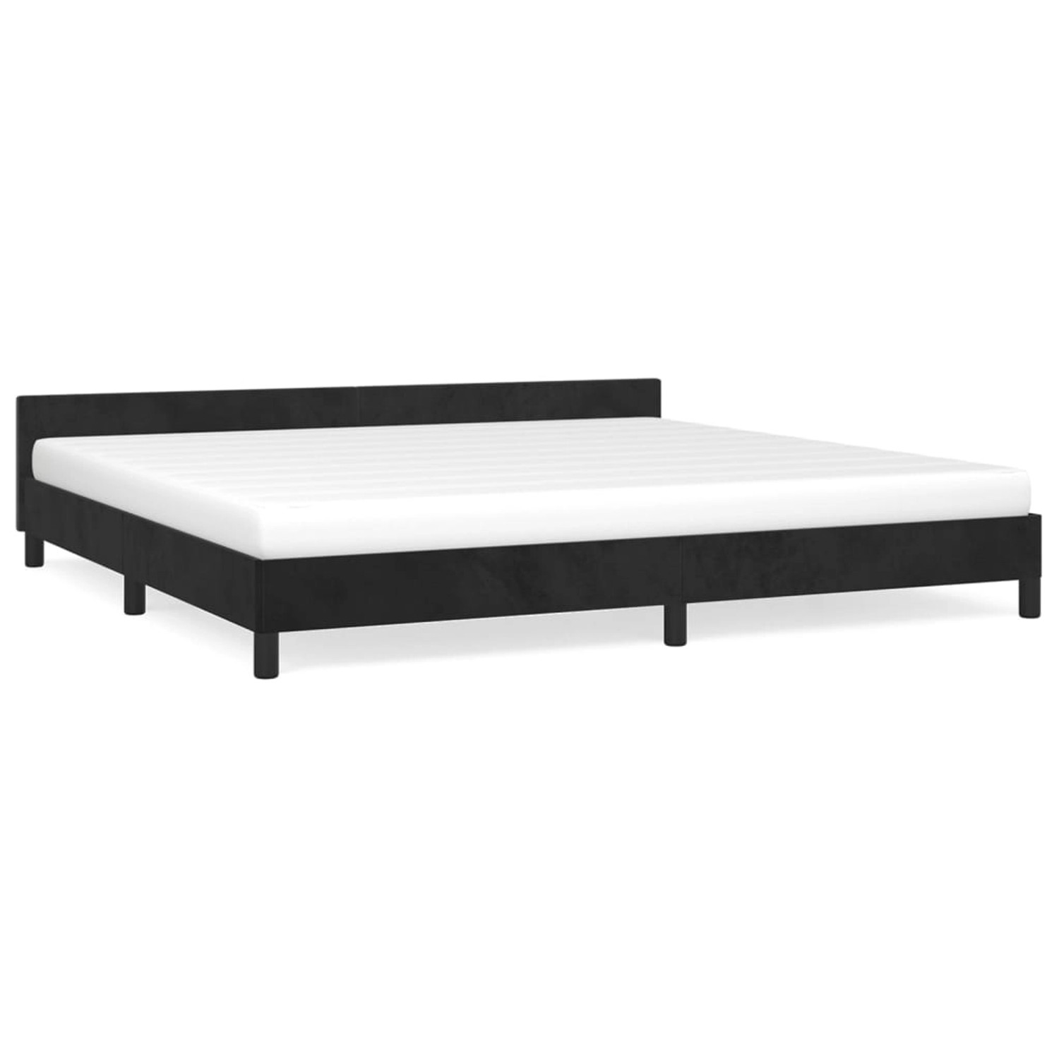 vidaXL Bettgestell mit Kopfteil Schwarz 200x200 cm Samt Modell 11378317 vidaXL Bettgestell mit Kopfteil Schwarz 200x200 cm Samt Modell 11378317 von VIDAXL