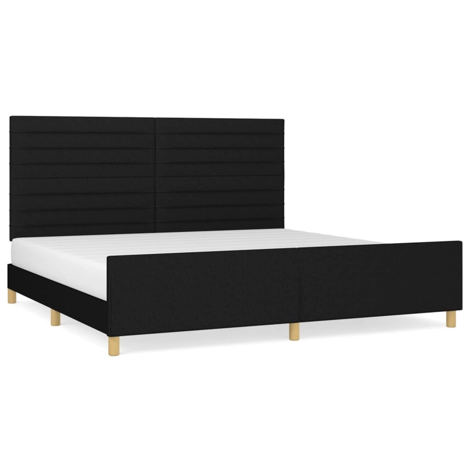 vidaXL Bettgestell mit Kopfteil Schwarz 200x200 cm Stoff Modell 11347892 vidaXL Bettgestell mit Kopfteil Schwarz 200x200 cm Stoff Modell 11347892 von VIDAXL