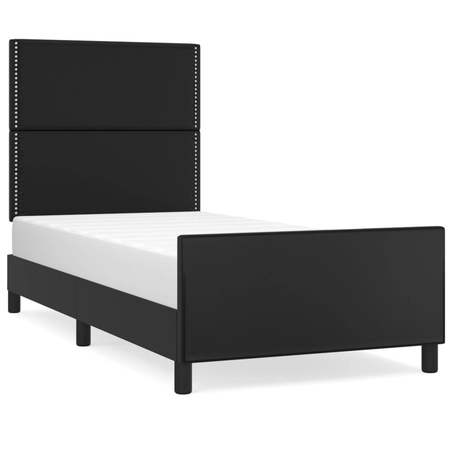 vidaXL Bettgestell mit Kopfteil Schwarz 90x200 cm Kunstleder Modell 31396831 vidaXL Bettgestell mit Kopfteil Schwarz 90x200 cm Kunstleder Modell 31396831 von VIDAXL