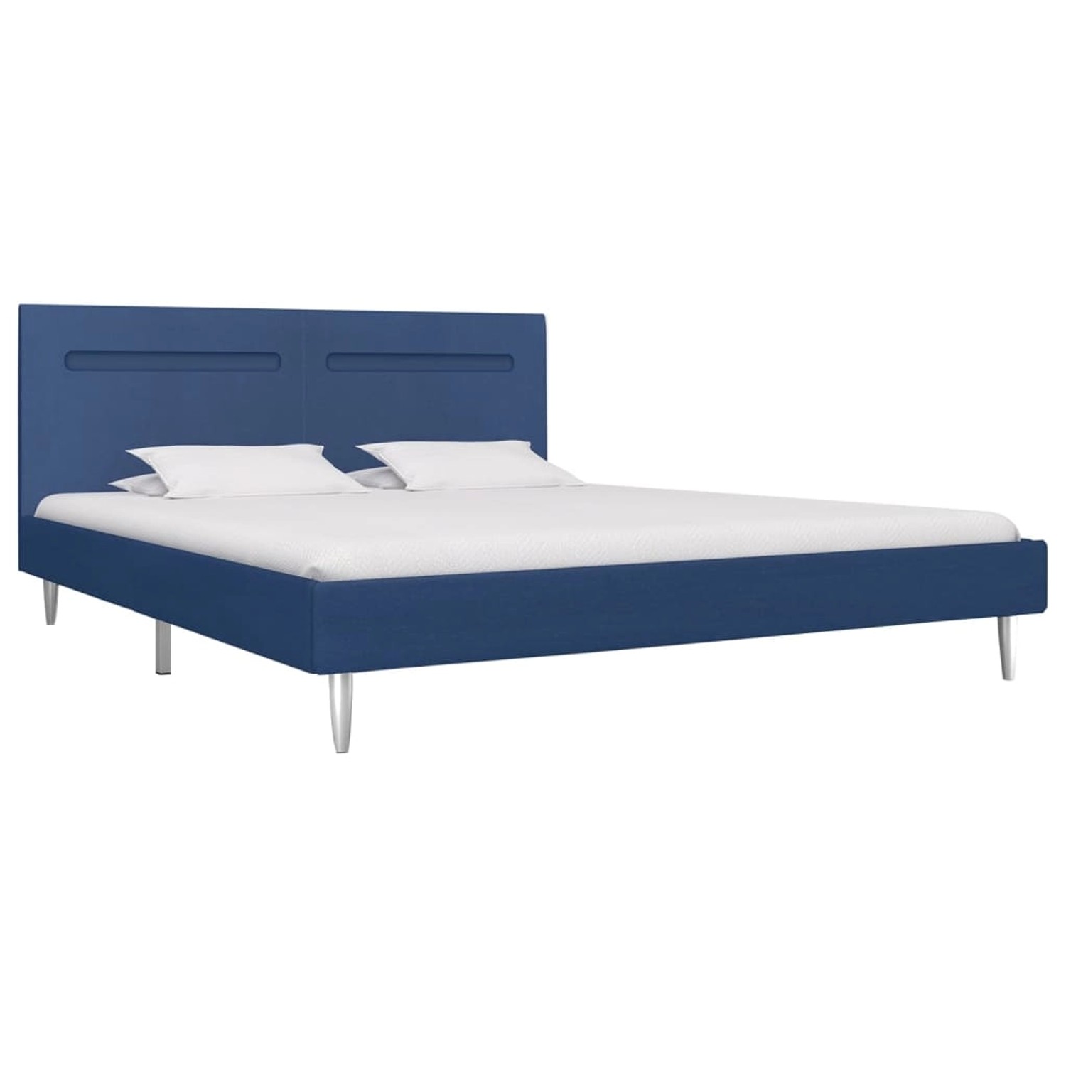vidaXL Bettgestell mit LED Blau Stoff 180 x 200 cm Modell 1615805 vidaXL Bettgestell mit LED Blau Stoff 180 x 200 cm Modell 1615805 von VIDAXL