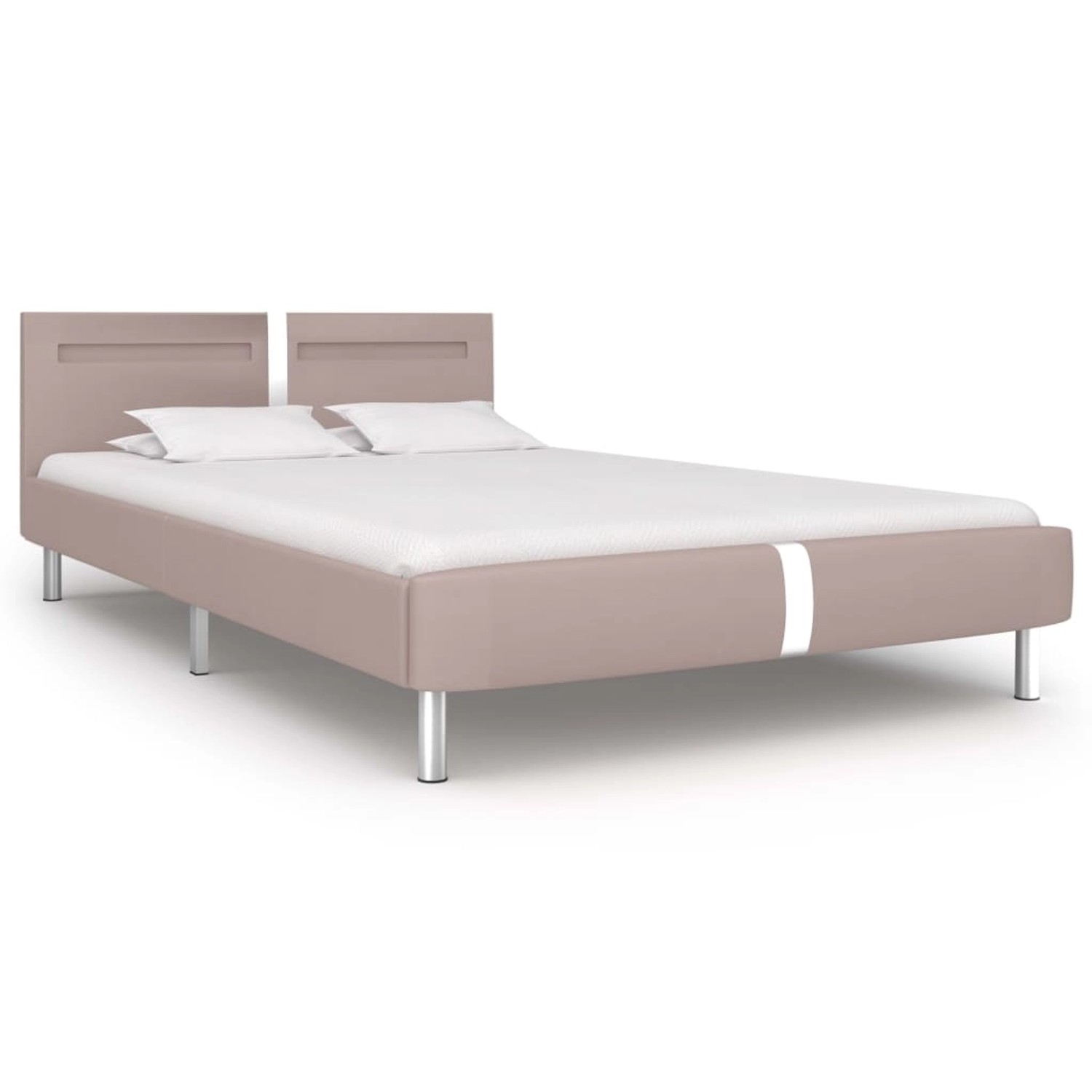 vidaXL Bettgestell mit LED Cappuccino-Braun Kunstleder 120x200 cm Modell 1615692 vidaXL Bettgestell mit LED Cappuccino-Braun Kunstleder 120x200 cm Modell 1615692 von VIDAXL