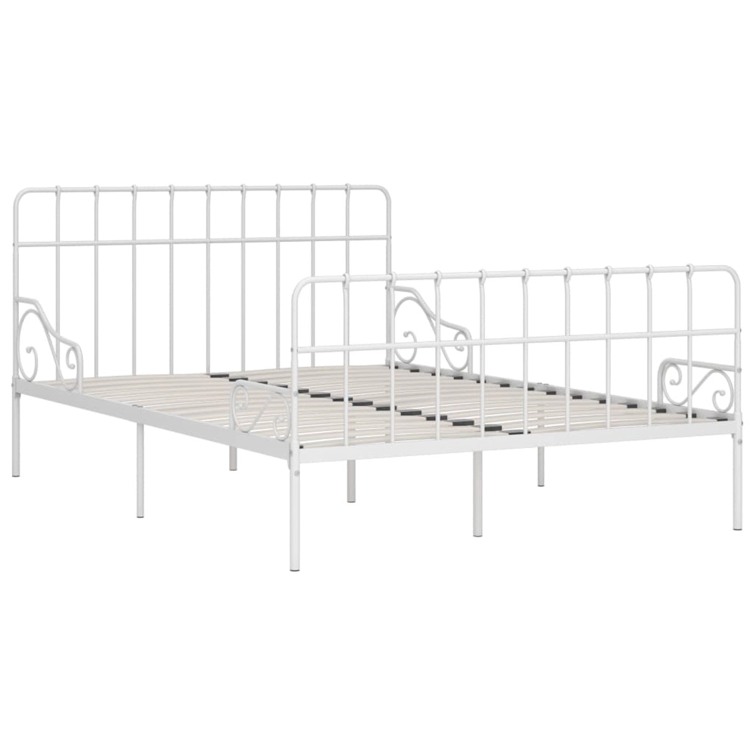 vidaXL Bettgestell mit Lattenrost Weiß Metall 140 x 200 cm Modell 1618373 vidaXL Bettgestell mit Lattenrost Weiß Metall 140 x 200 cm Modell 1618373 von VIDAXL